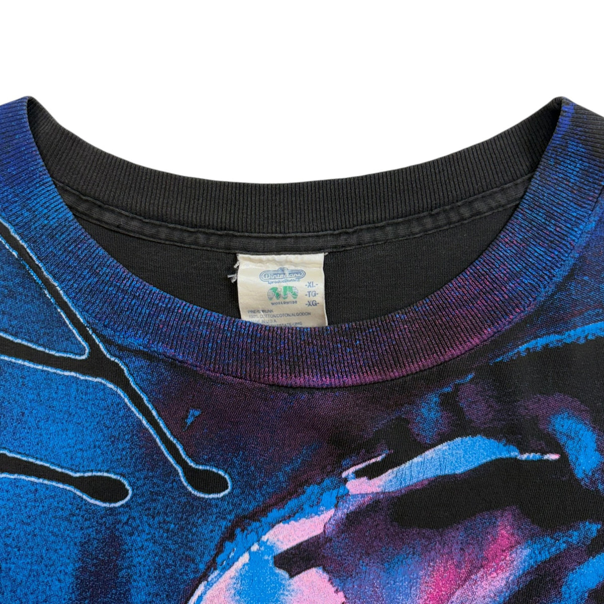 Vintage 1994 Pink Floyd "The Wall" All Over Print T-Shirt Black/Multi