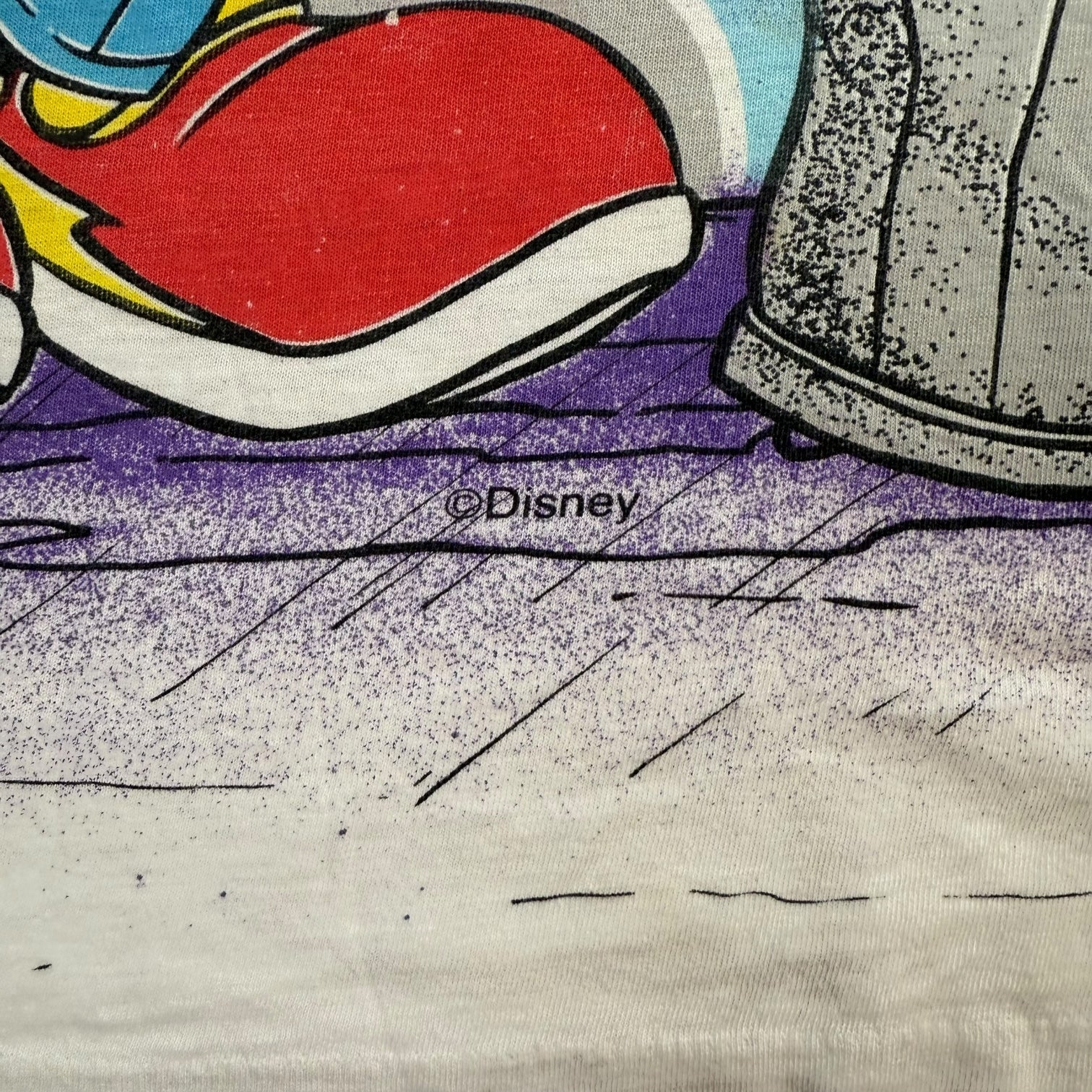 Vintage Disney Mickey Mouse AOP Tee Blue