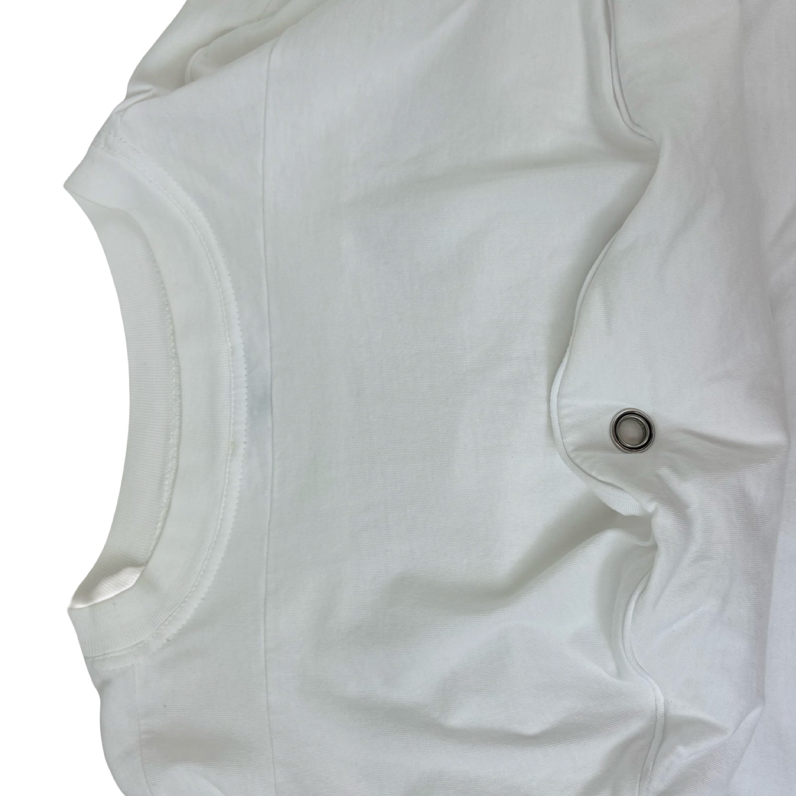 Hed Mayner Oversized Dropped Shoulder Crewneck Top White