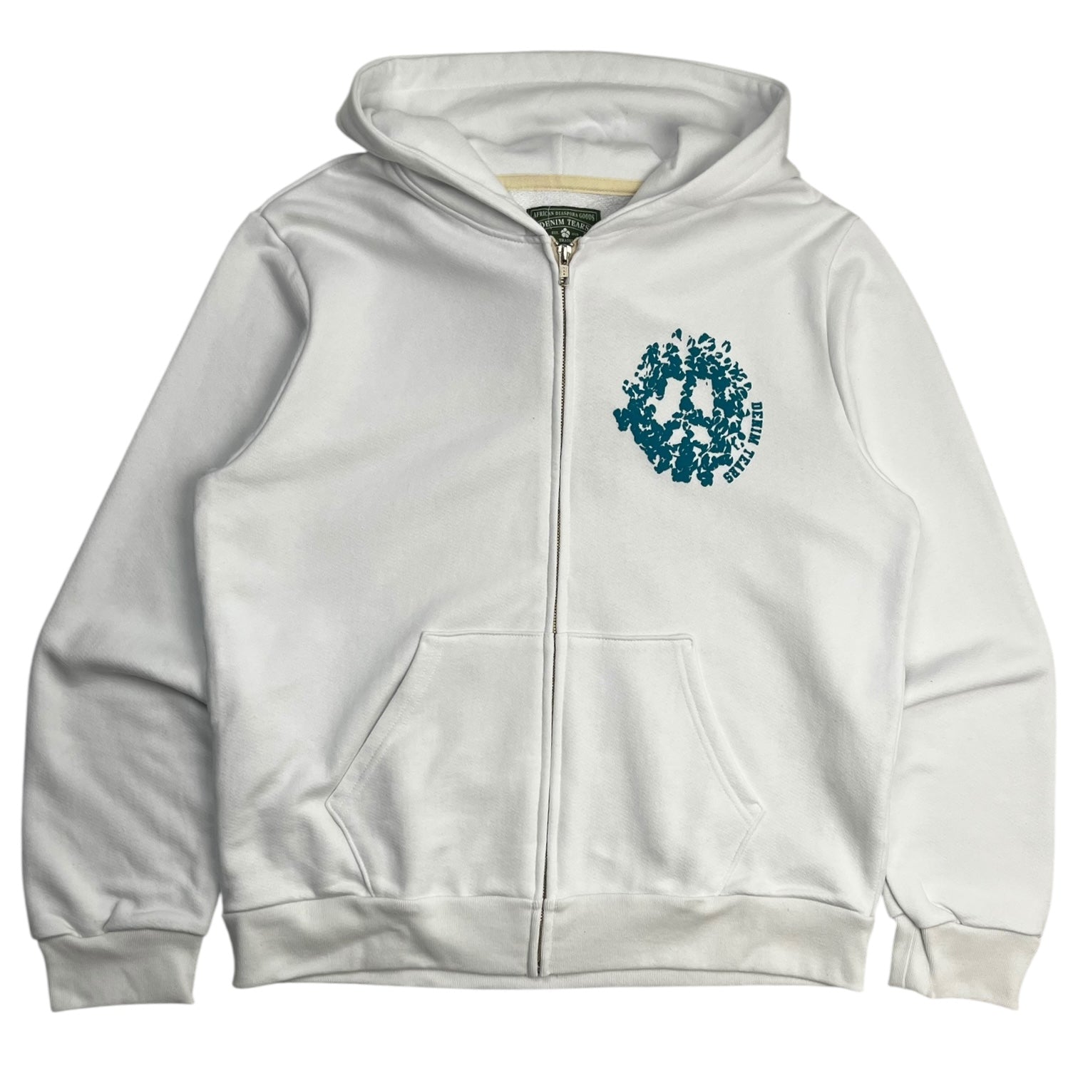Denim Tears Denim University Zip Hoodie White