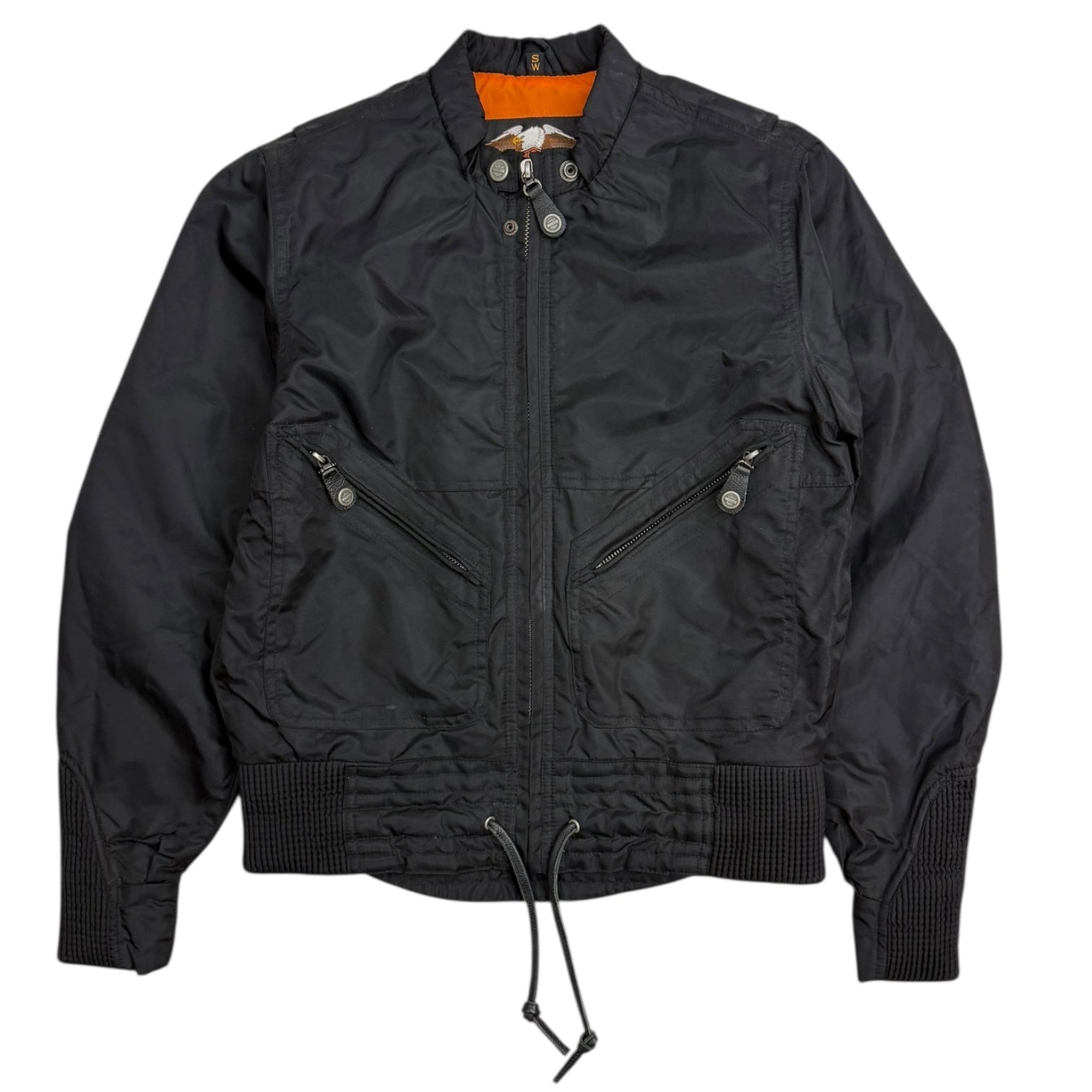 Vintage Harley Davidson Women’s Nylon Jacket Black