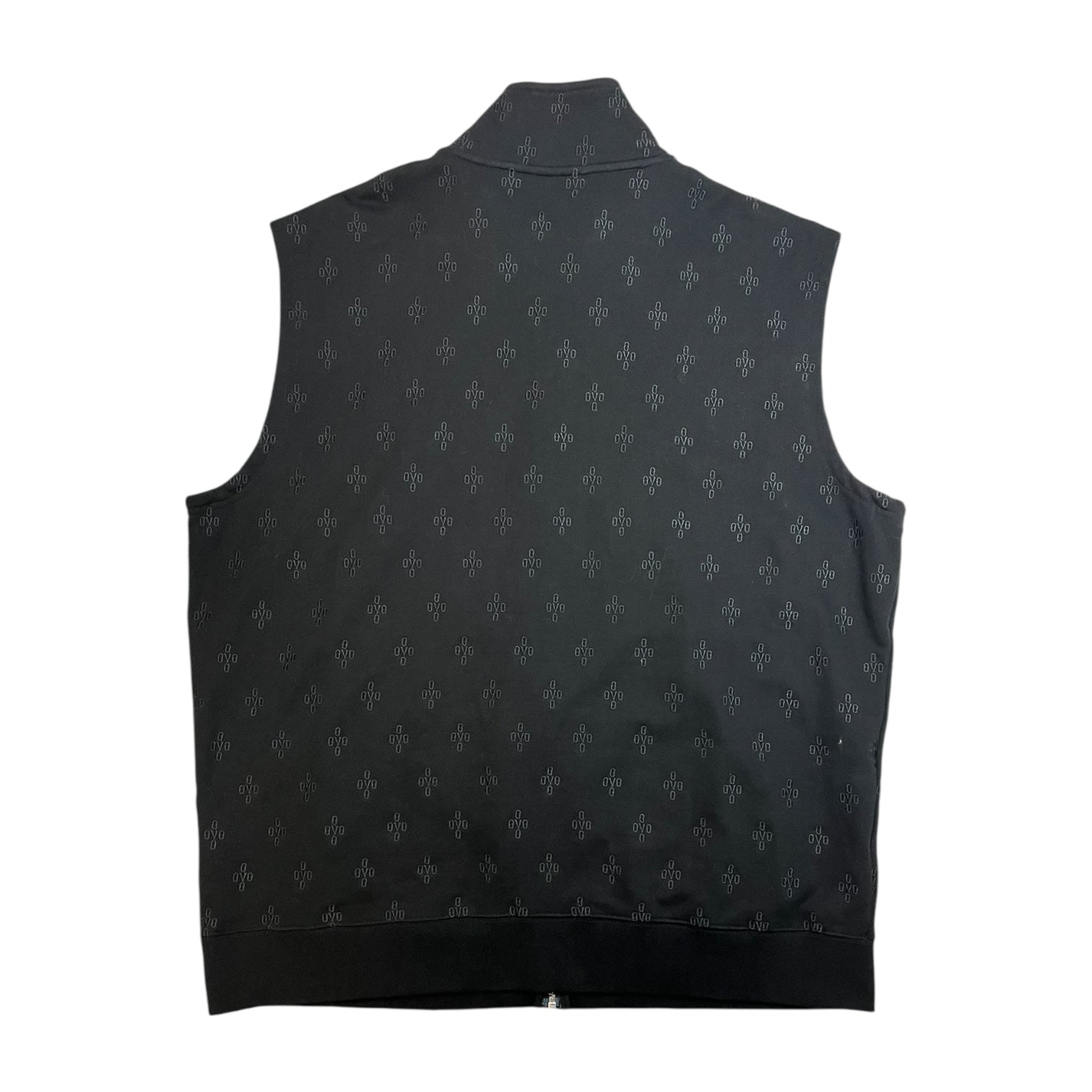 OVO Monogram Cotton Fleece Vest Black