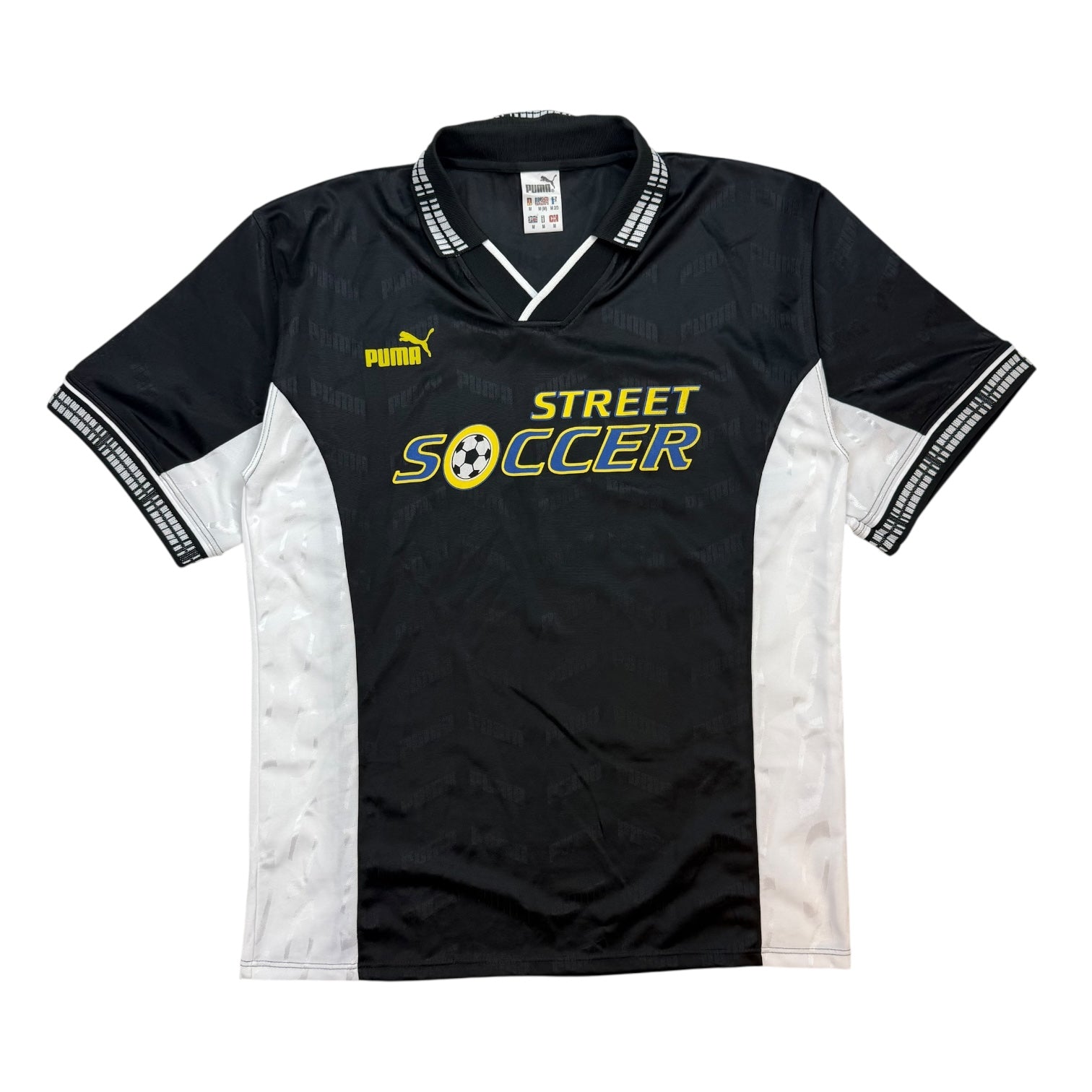 Vintage Puma Street Soccer Jersey Black/White