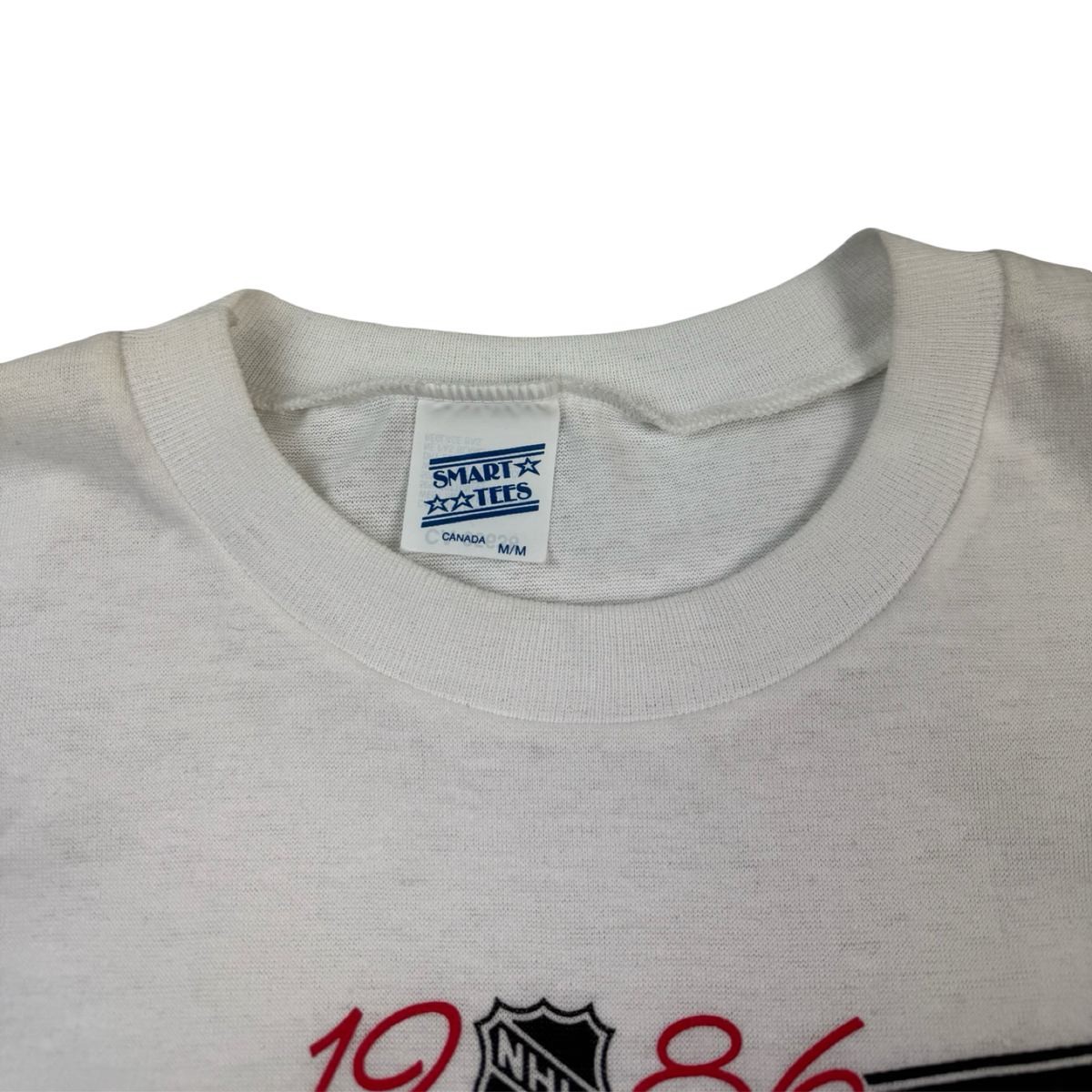 1986 Calgary Flames Autograph Graphic T-Shirt White