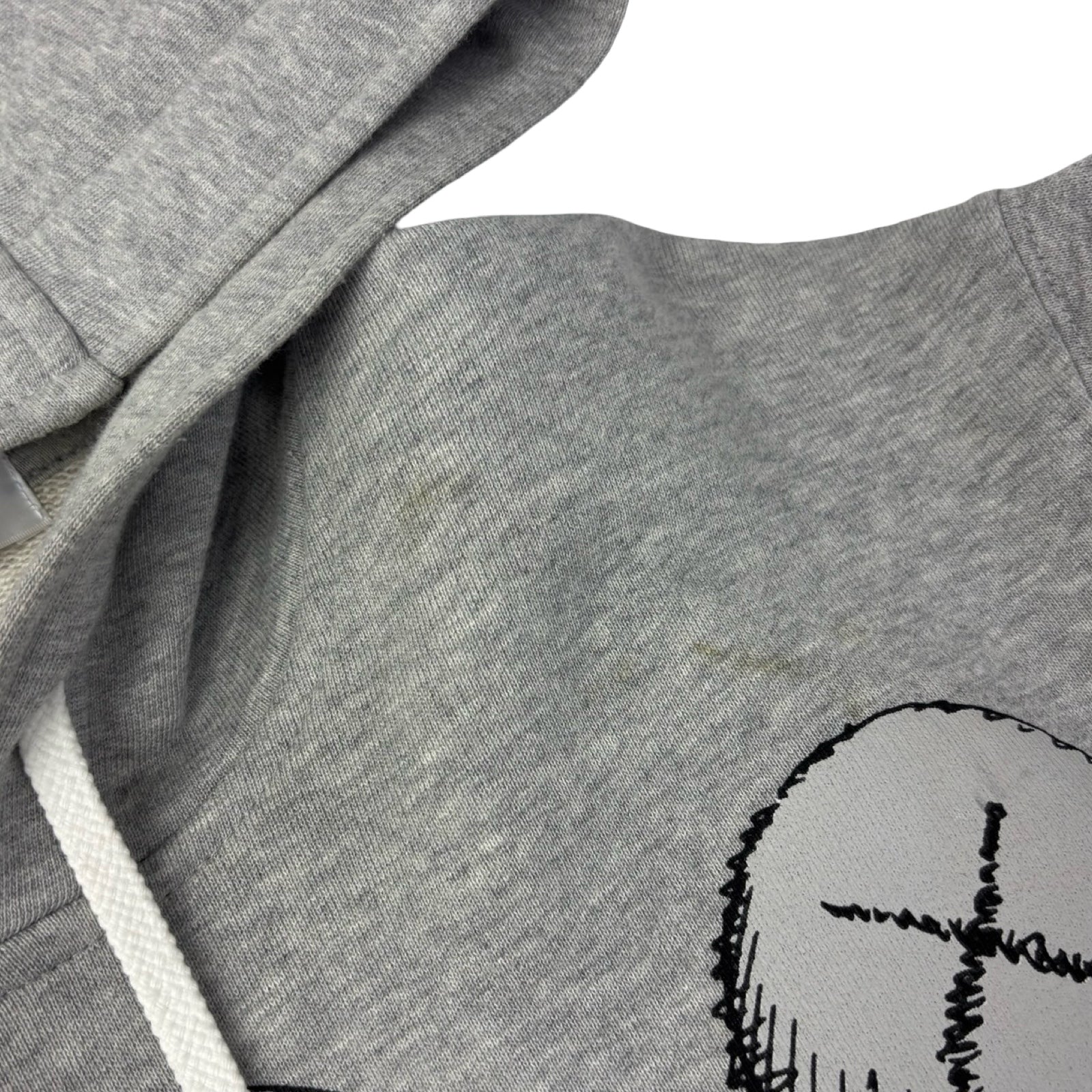 Comme des Garçons SHIRT X Kaws Print Popover Hoodie Grey