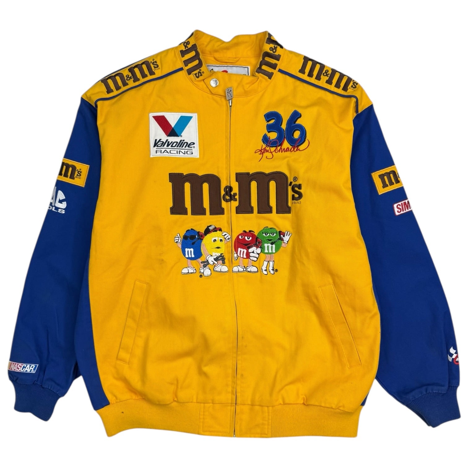 Vintage M&M Chase Racing Jacket Yellow