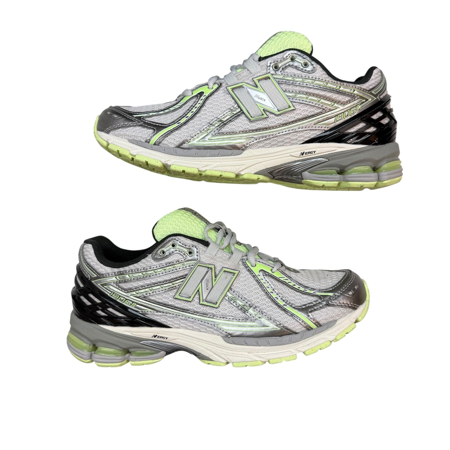 New Balance 1906R Dark Silver Metallic Mint Flash (Used)