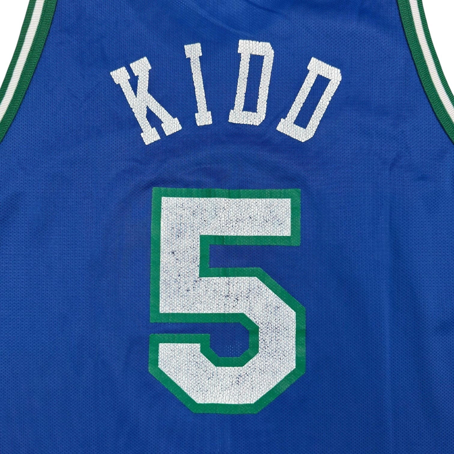 Vintage Champion Dallas Mavericks Jason Kidd Home Jersey Blue/Green