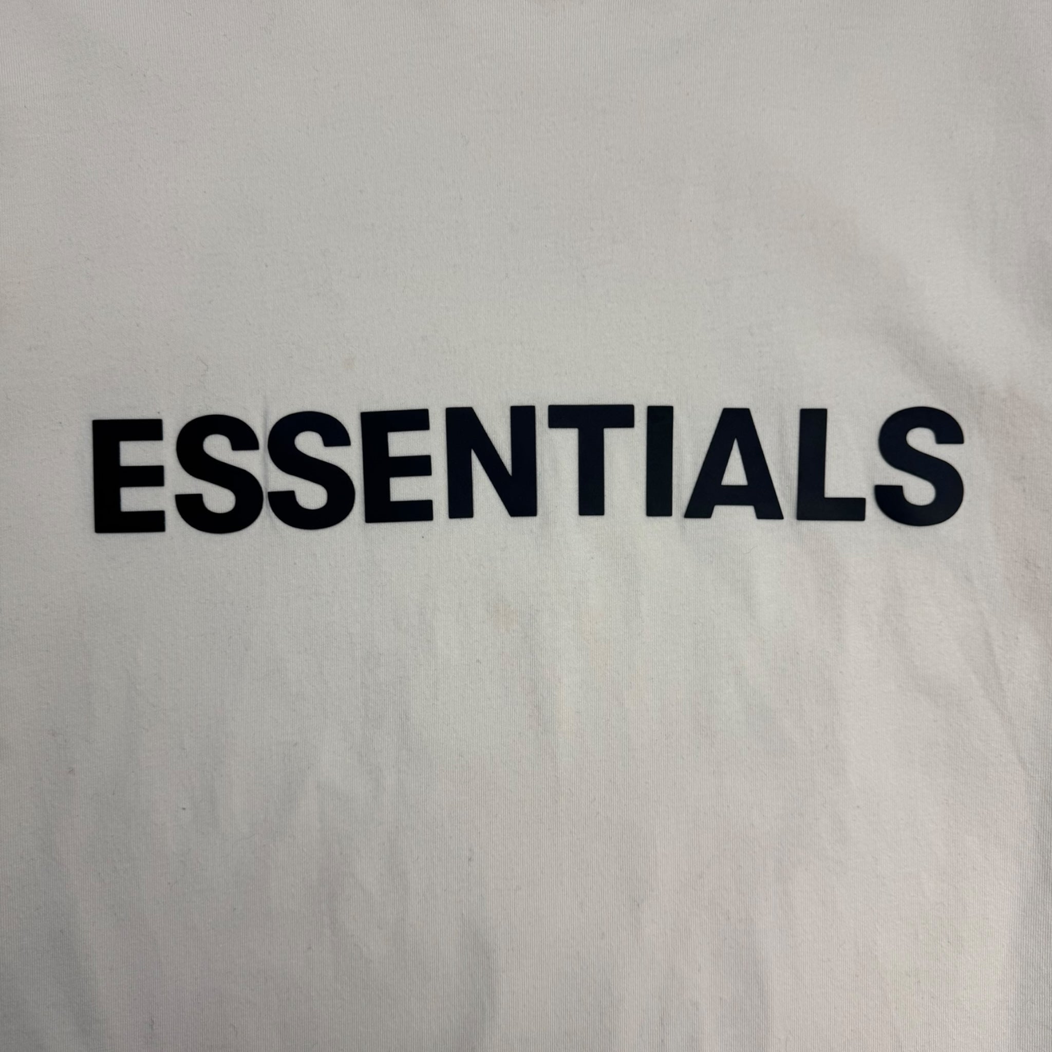 Fear Of God Essentials Applique Logo T-Shirt Cream