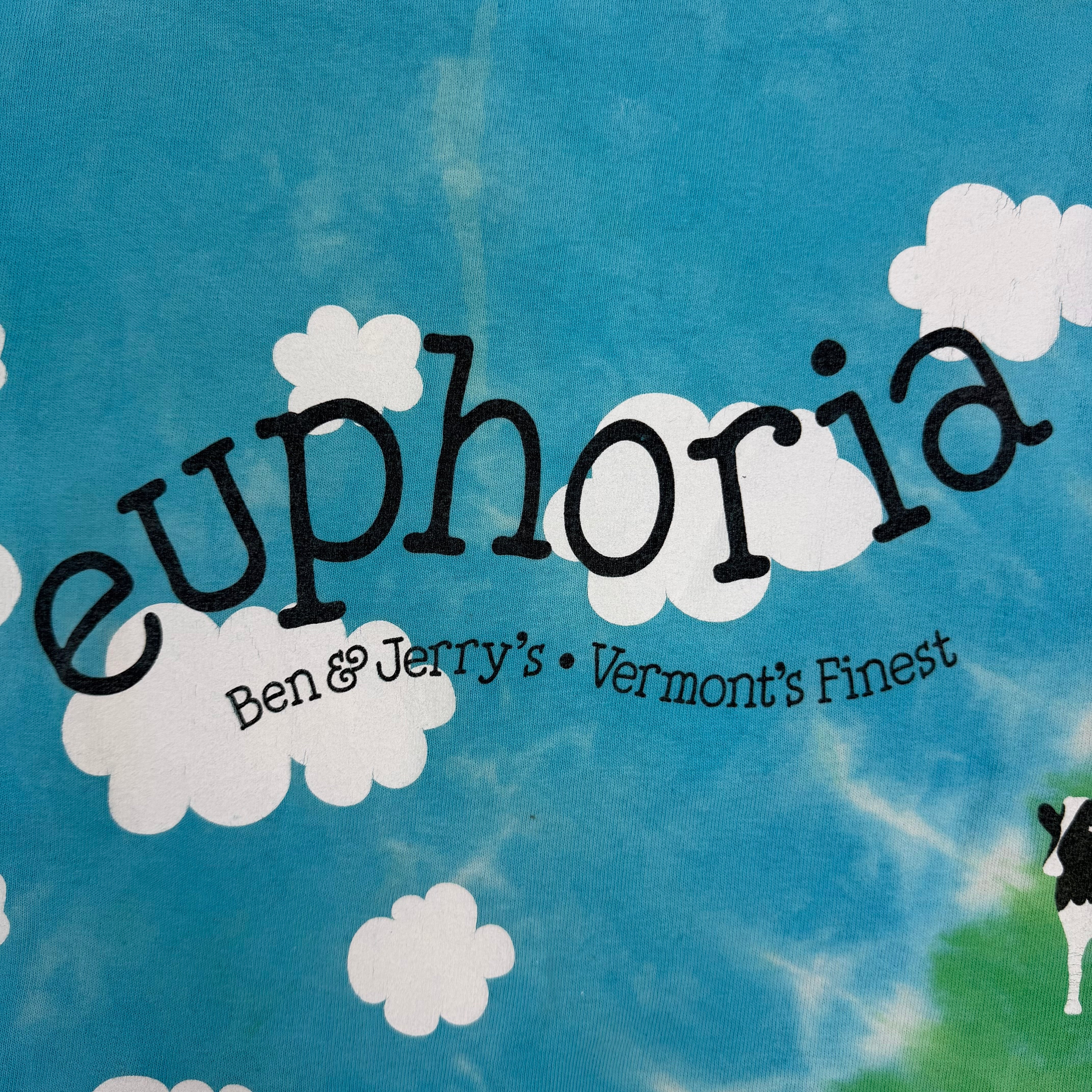 Vintage Ben & Jerry’s Euphoria All Over Print Tee Blue/Green