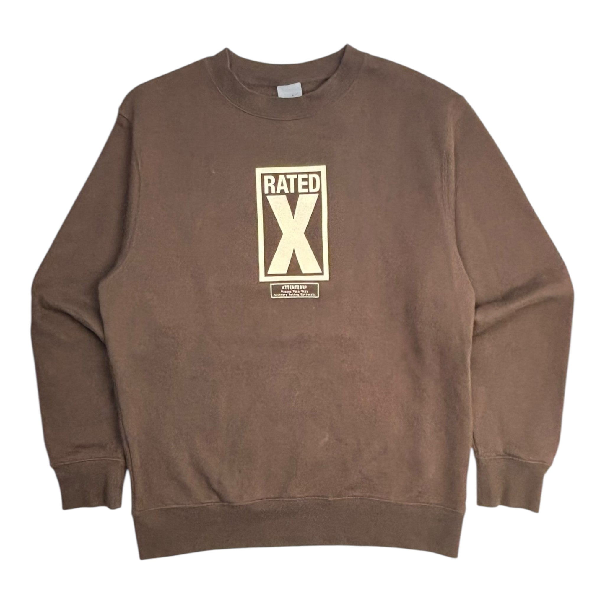 Vintage Y2K Nike X-Rated Air Trainer Crewneck Brown
