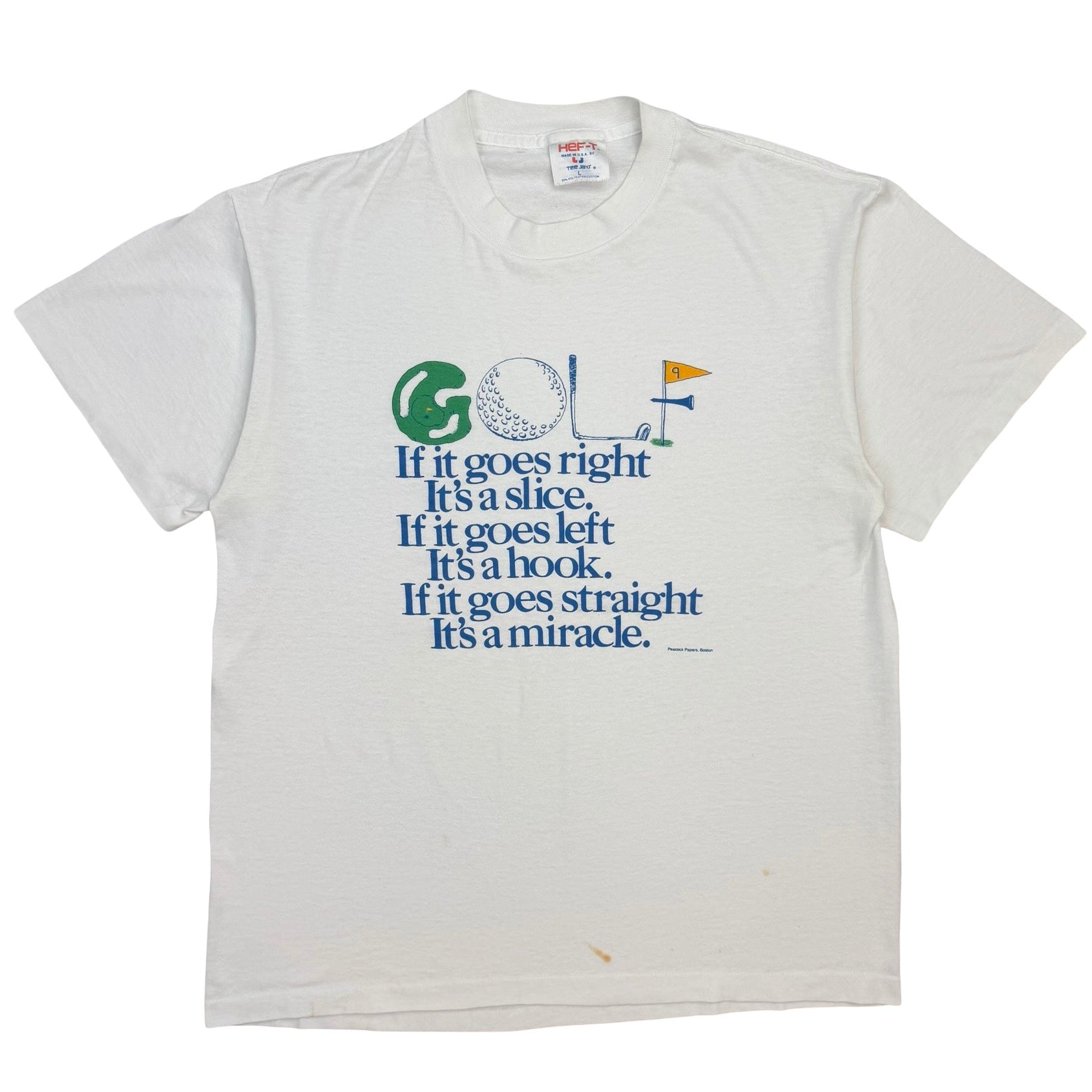 Vintage “If It Goes Right It’s A Slice…” Tee White