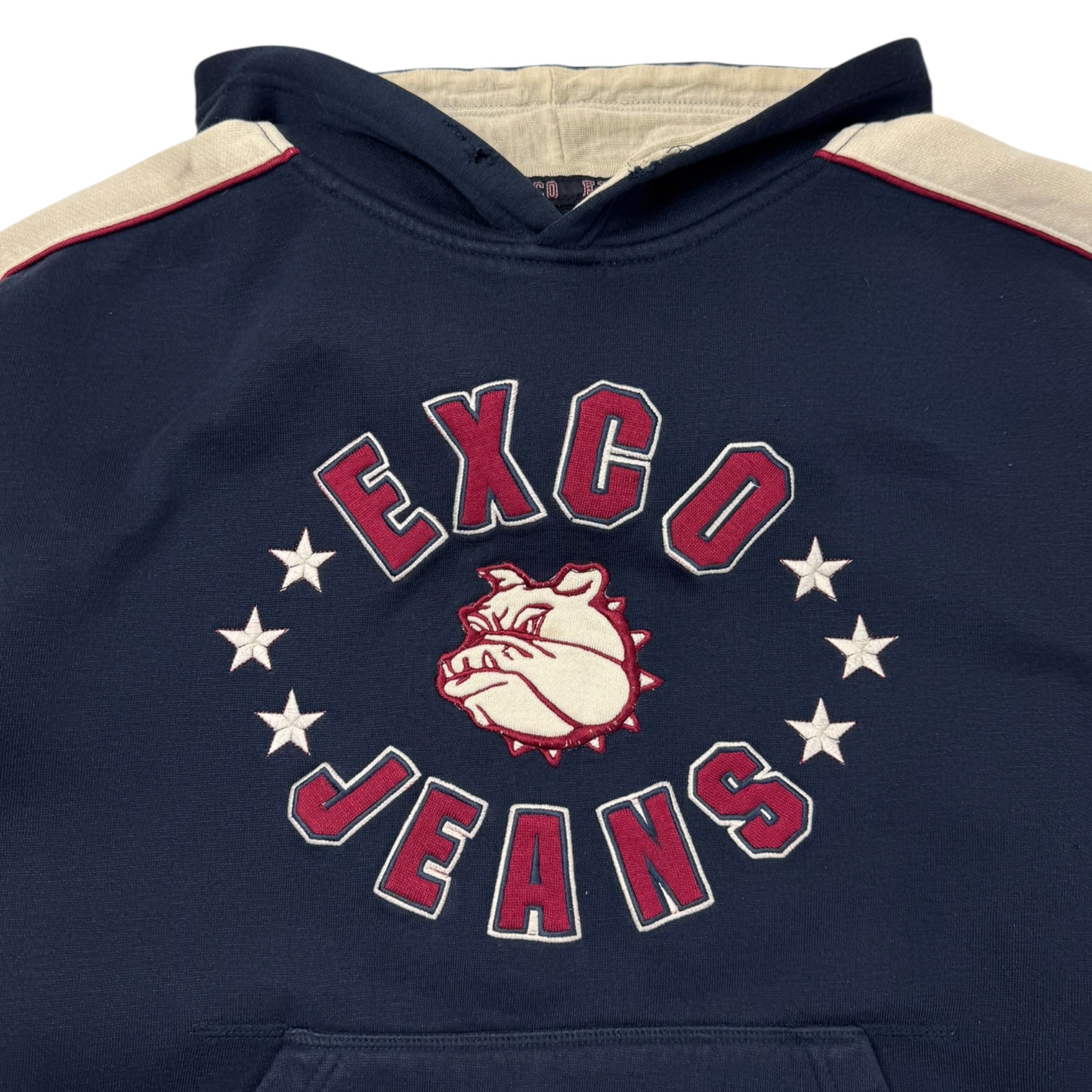Vintage Y2K EXCO Jeans Bull Dog Hoodie