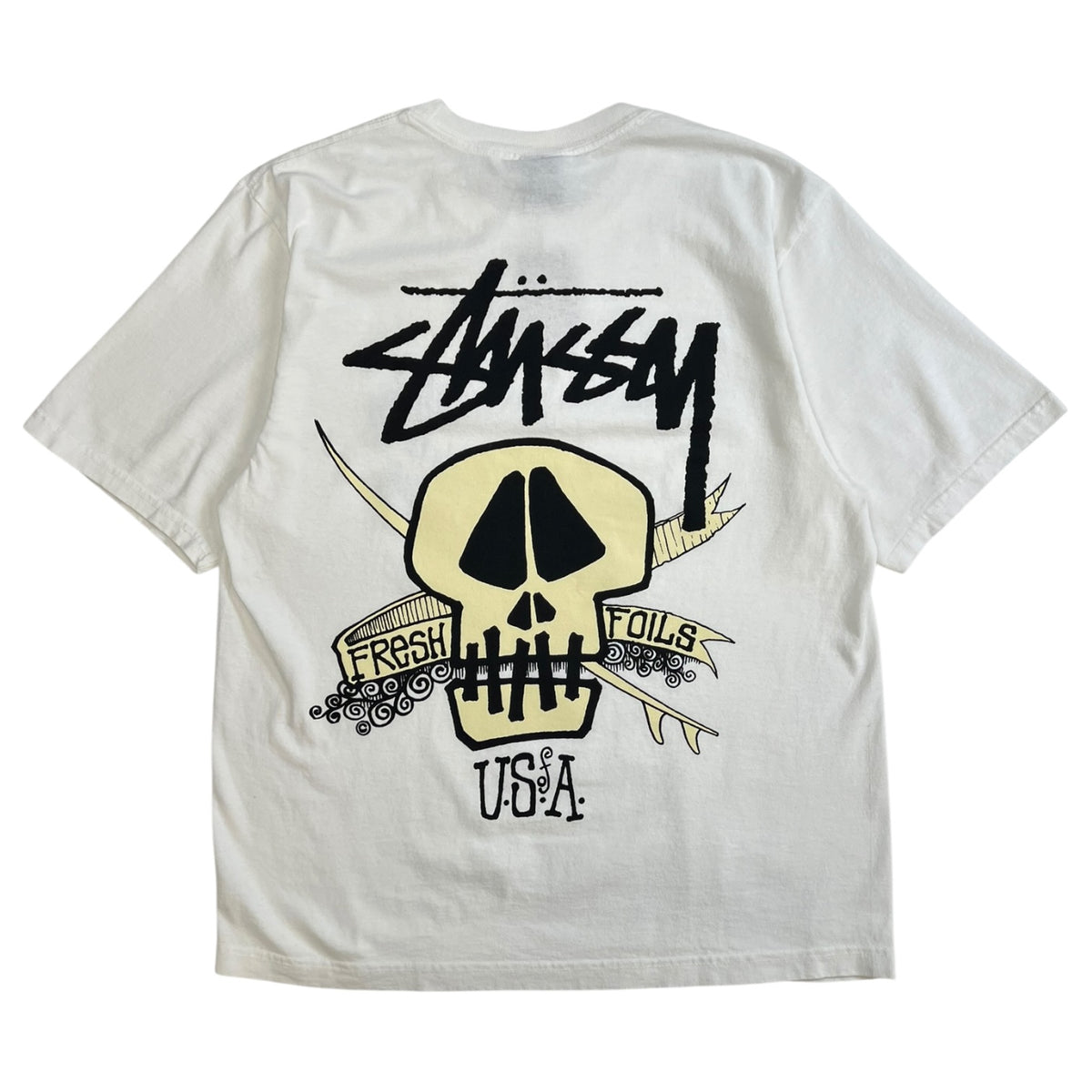 Stussy “Fresh Foils” Pigment Dyed T-Shirt White