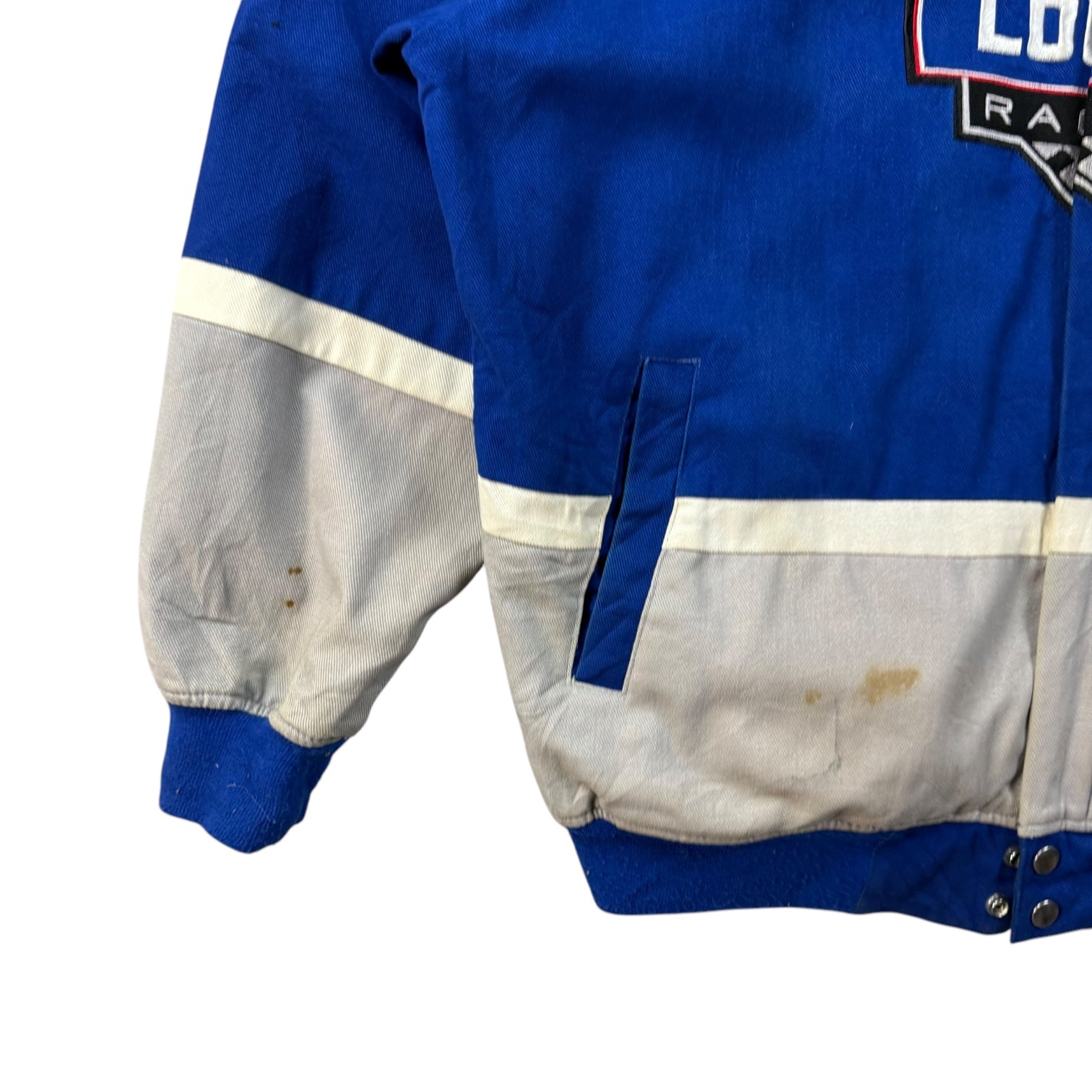 Vintage NASCAR Jimmy Johnson Racing Jacket Blue
