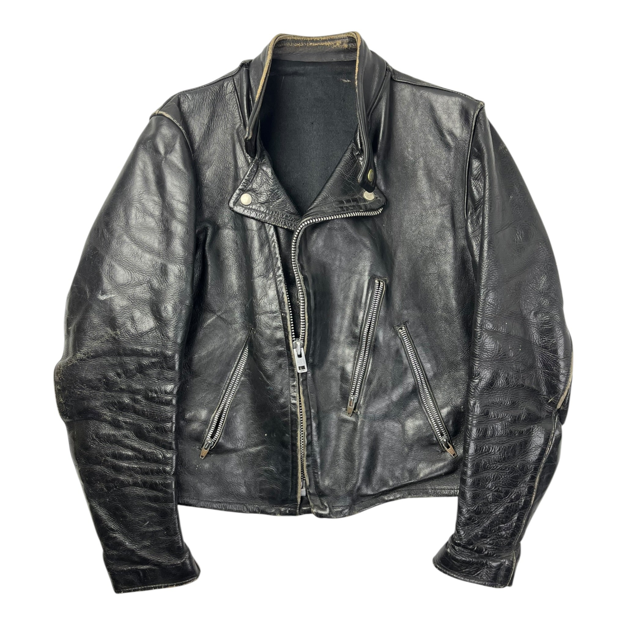 Vintage Motor Biker Leather Jacket