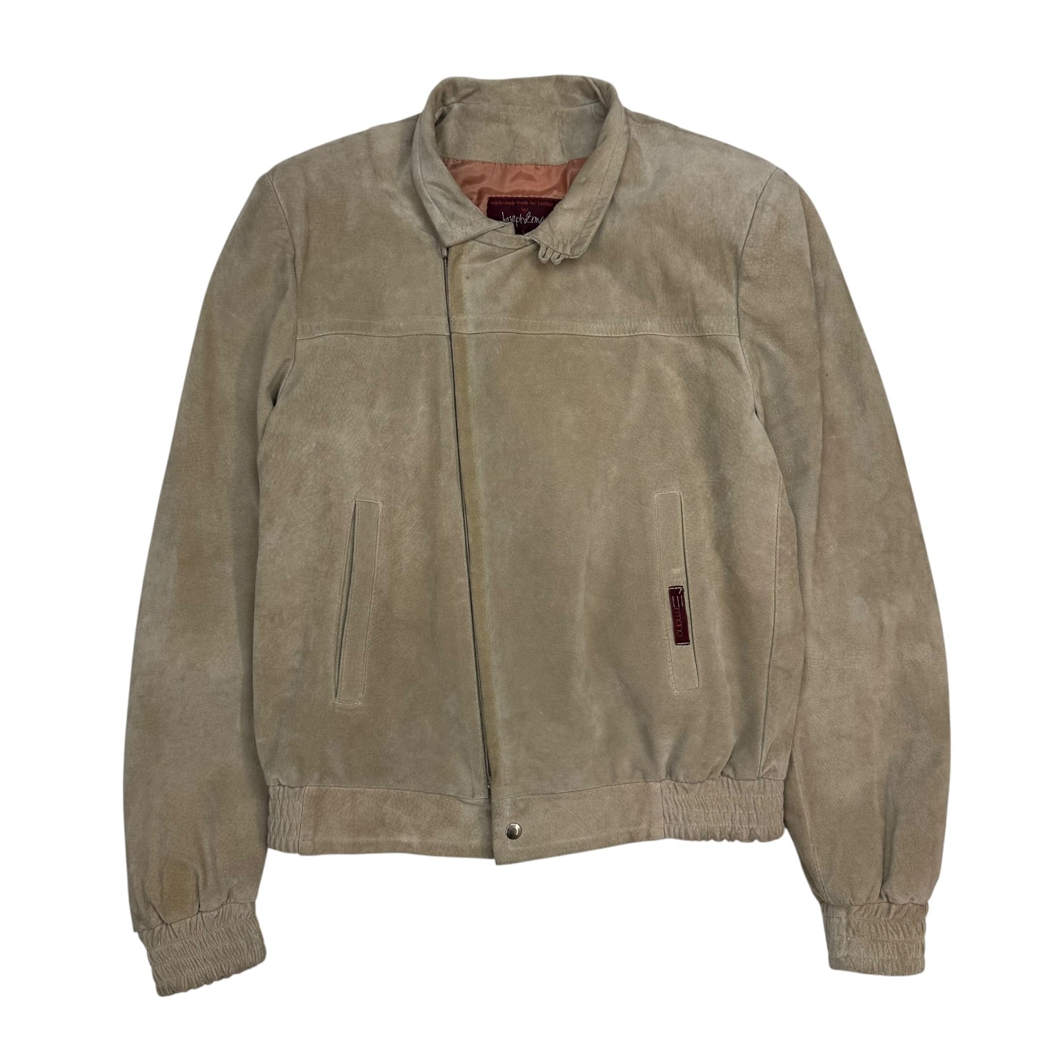 (W) Vintage Joseph Ermano Suede Jacket Light Tan