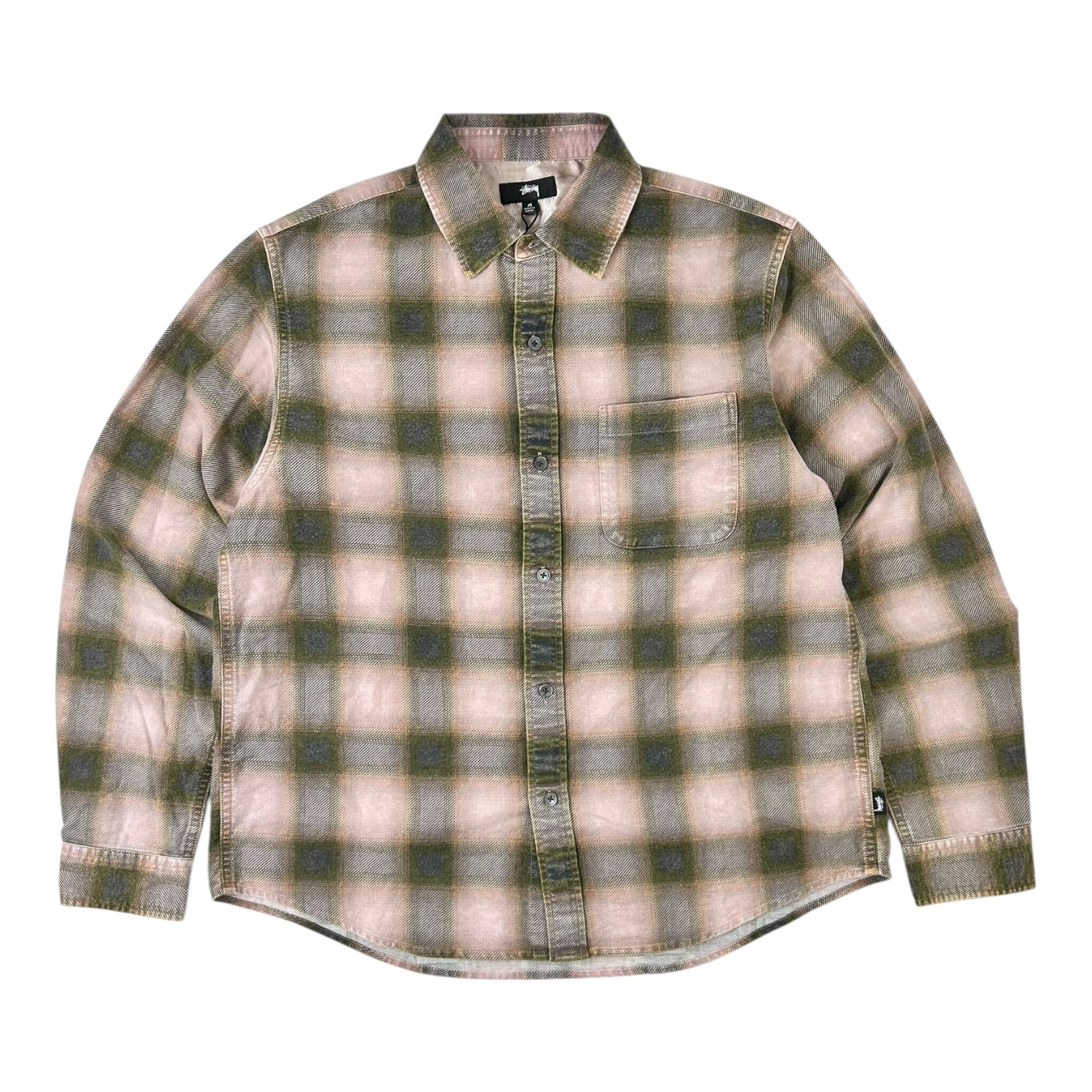 Stussy June Plaid Shirt Rose