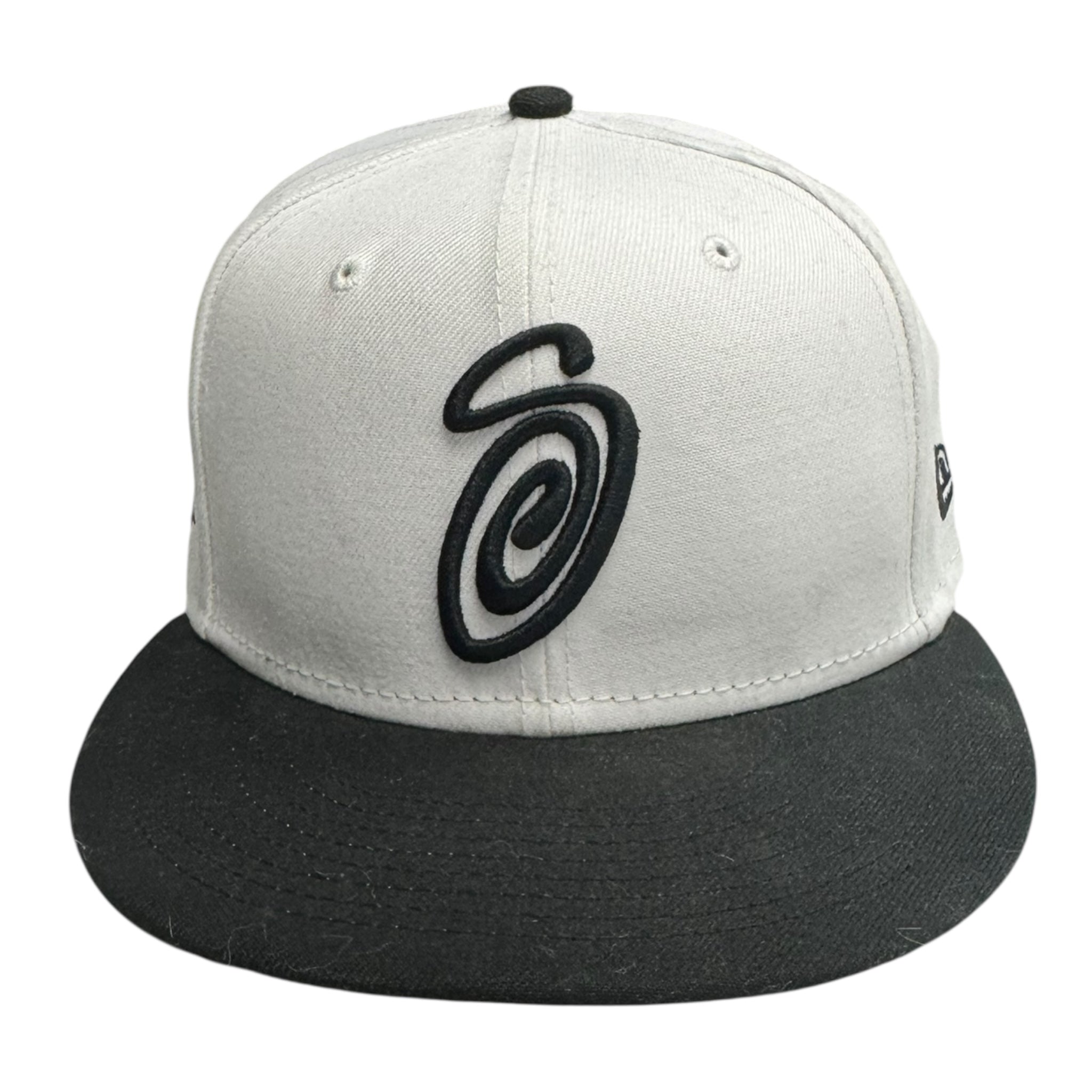 Stussy Curly S Fitted Hat White/Black