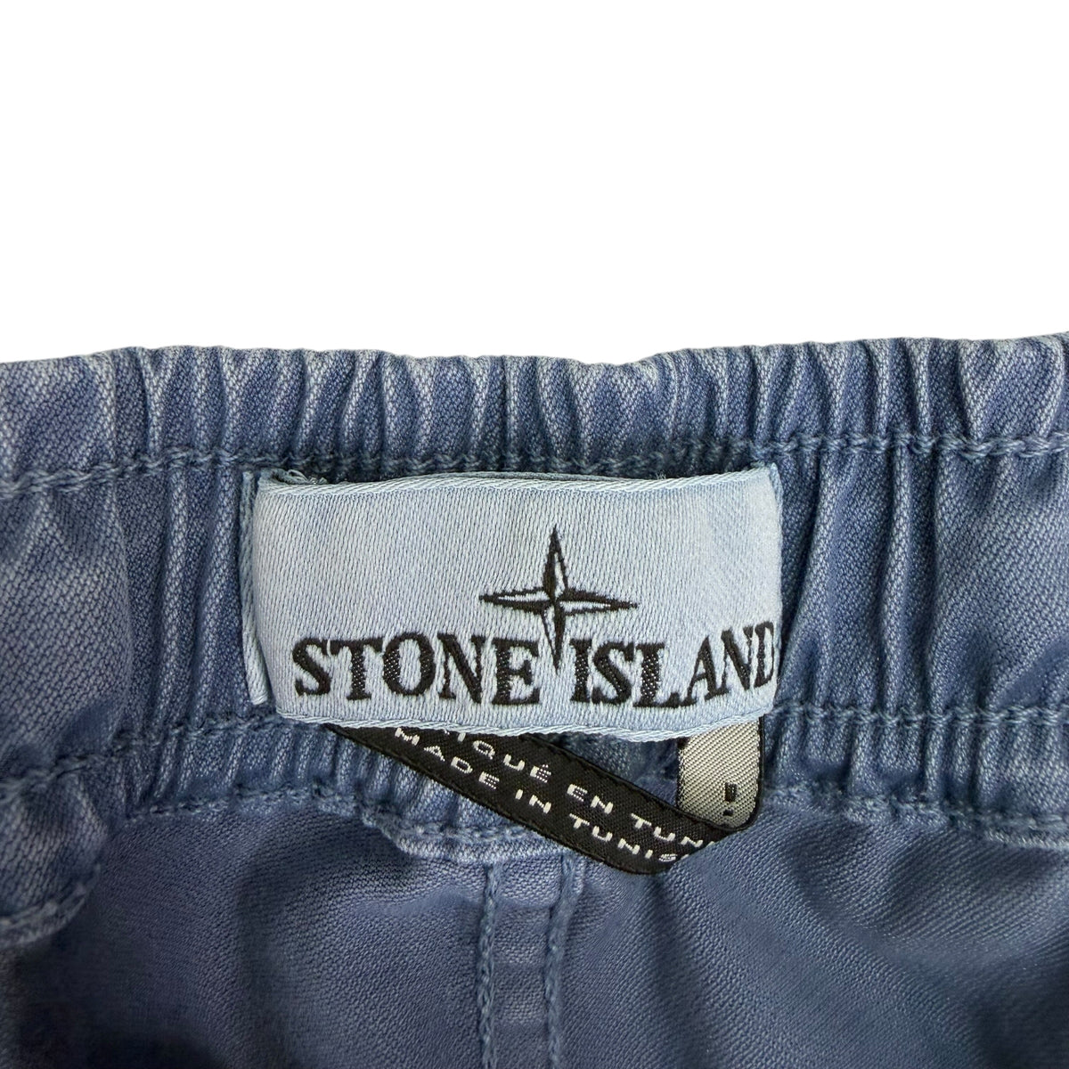 Stone Island Stretch Cotton Cargo Pants Blue