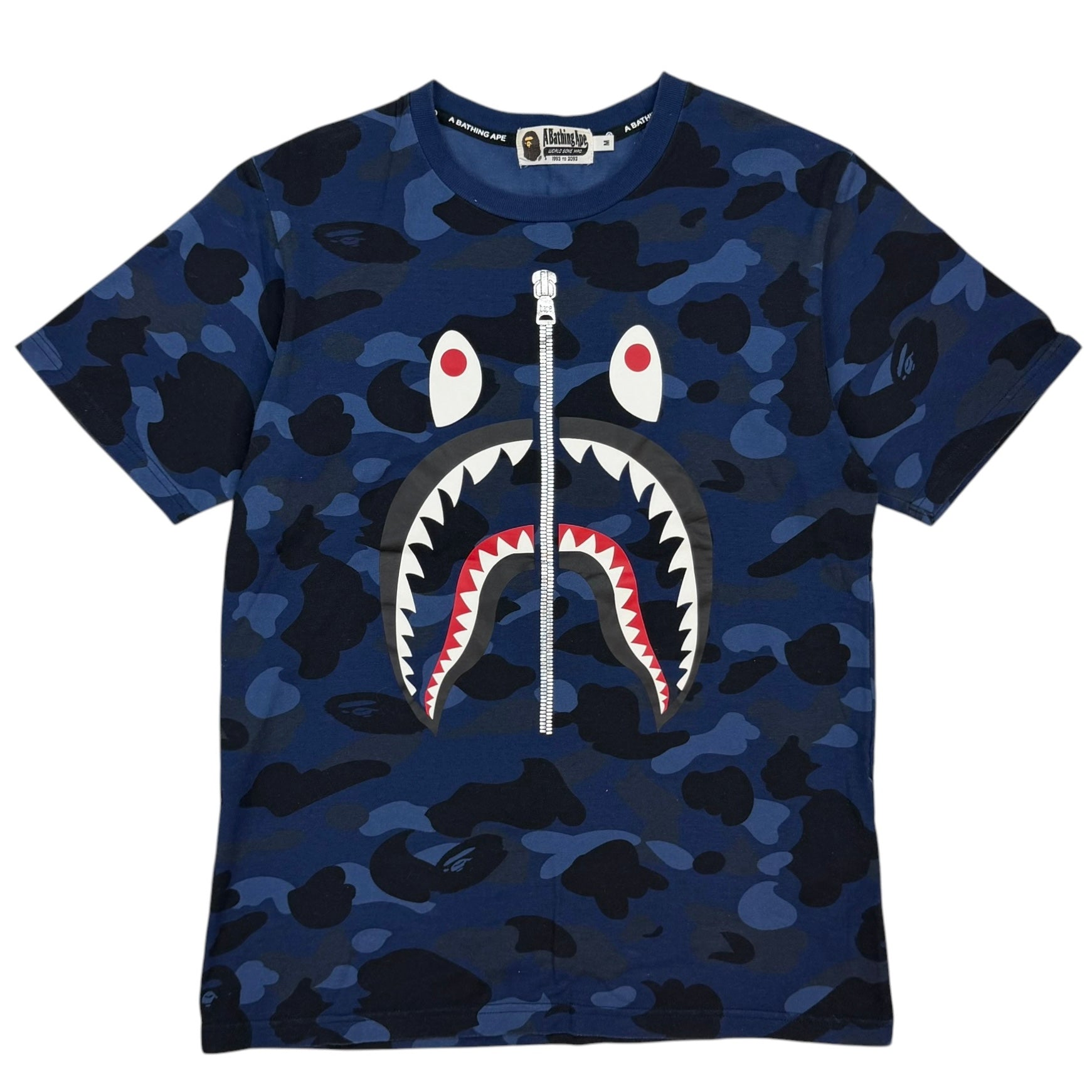 Bape Color Camo Shark Tee Blue