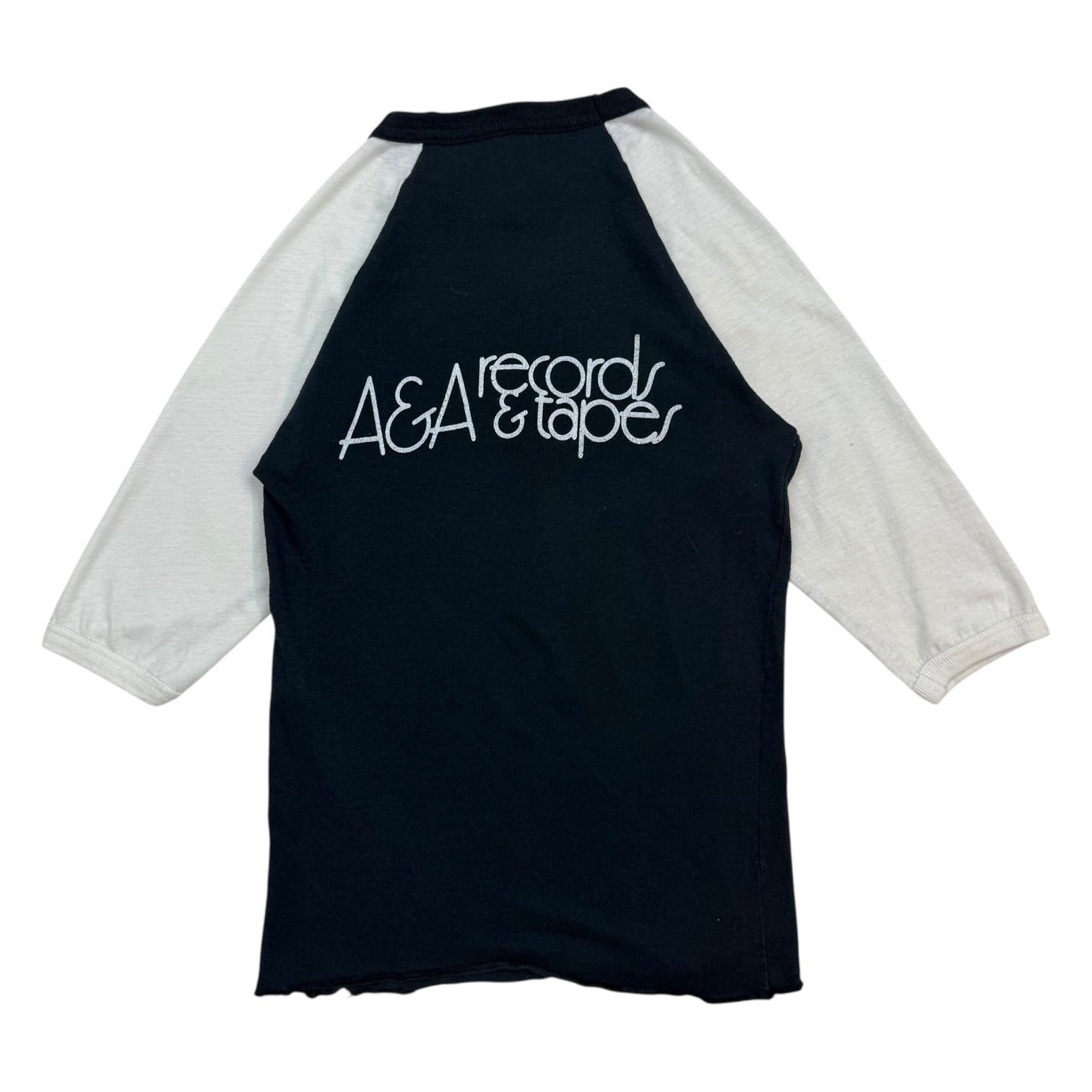 1980s Capitol Records 3/4 Sleeve Ringer Tee Black/White