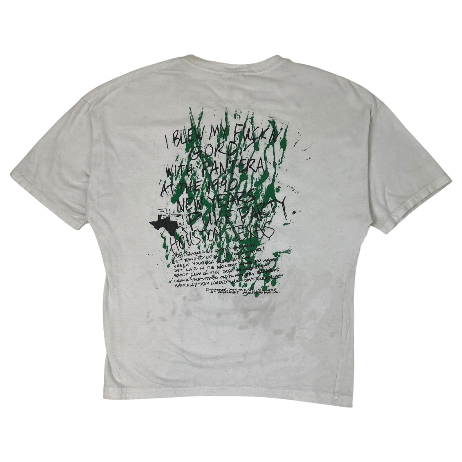 Pantera “New Years Puke Party” T-Shirt White