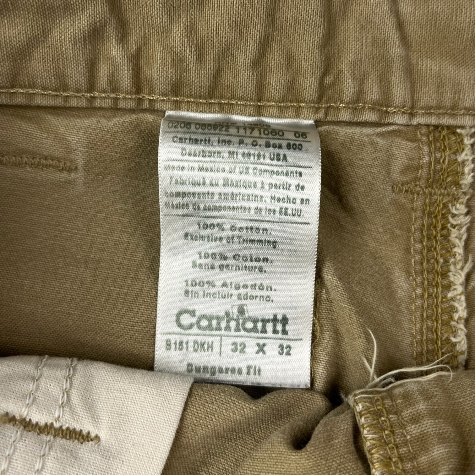 Vintage Carhartt Dungaree Pants Tan