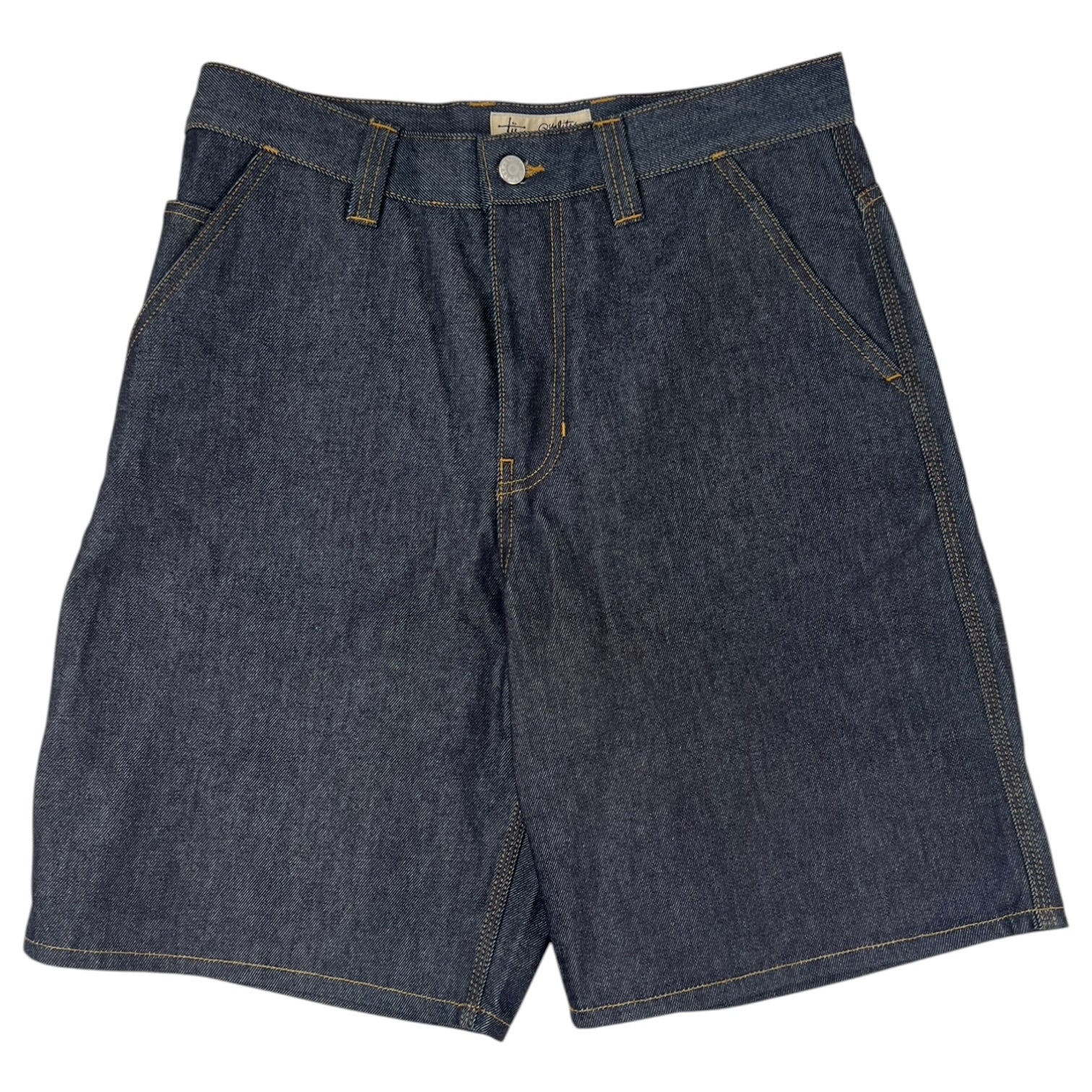 Stussy WorkGear Raw Denim Work Shorts Indigo Wash
