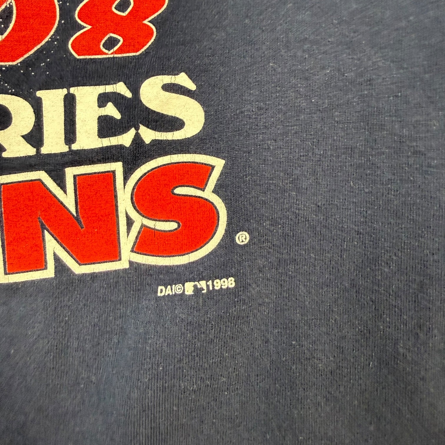 1998 New York Yankees World Series Champs Tee Navy Blue