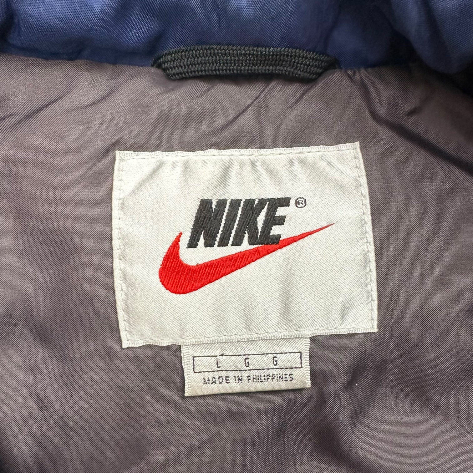 Vintage Nike Puffer Vest Blue