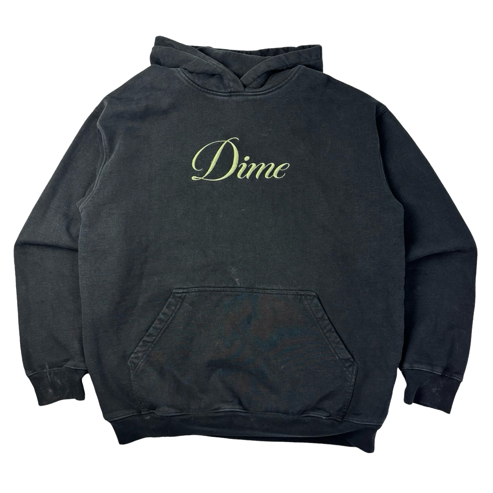 Dime Cursive Pullover Hoodie Black