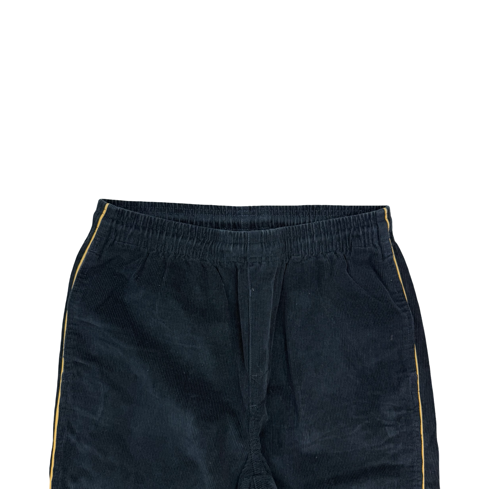 (W) Vintage Stussy Side Piping Cord Pants Navy Blue