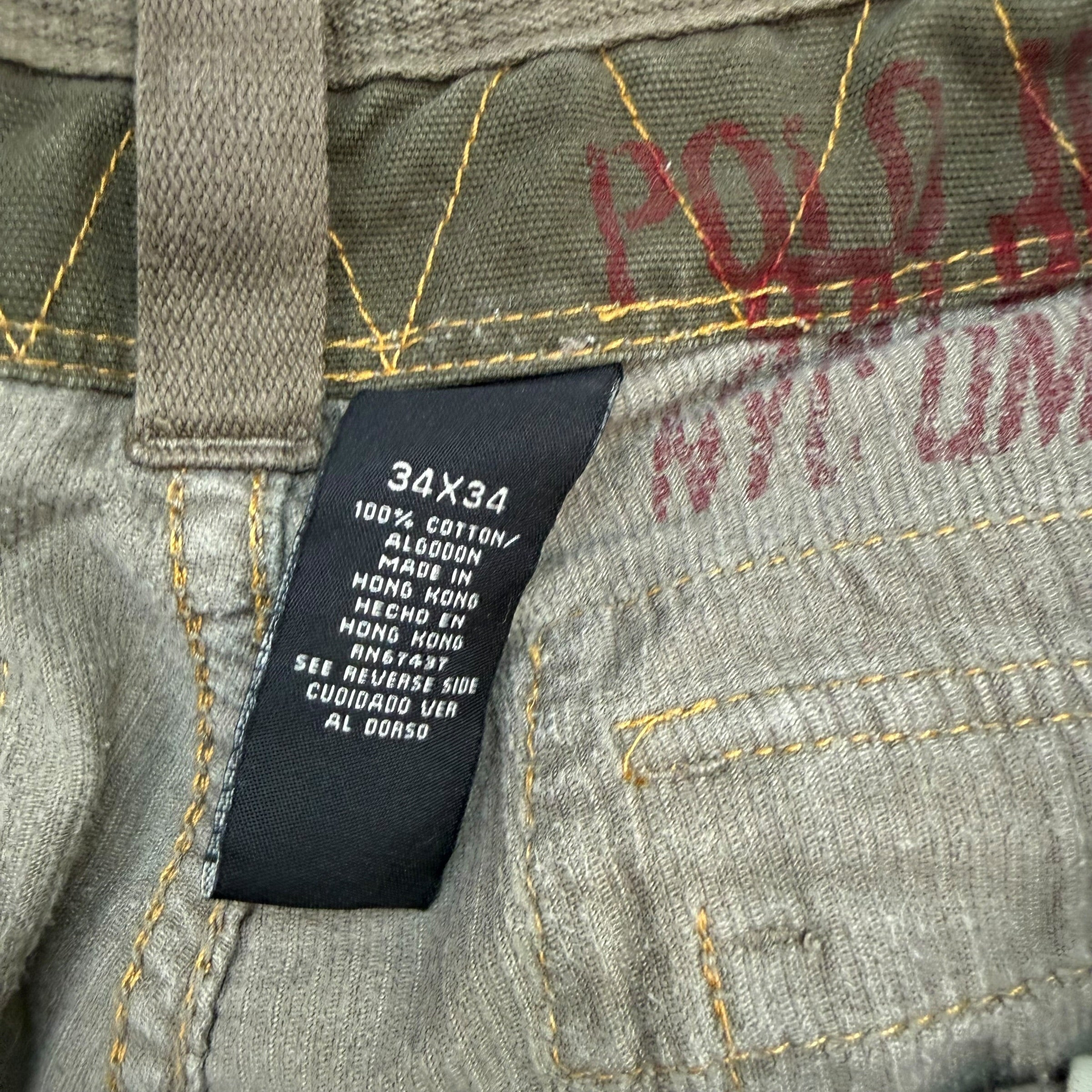 Vintage Polo Jeans Co. Corduroy Cargo Pants Light Brown