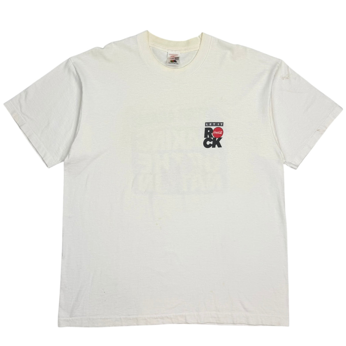 Vintage Bryan Adams Coca Cola “Waking Up The Nation” Tee White