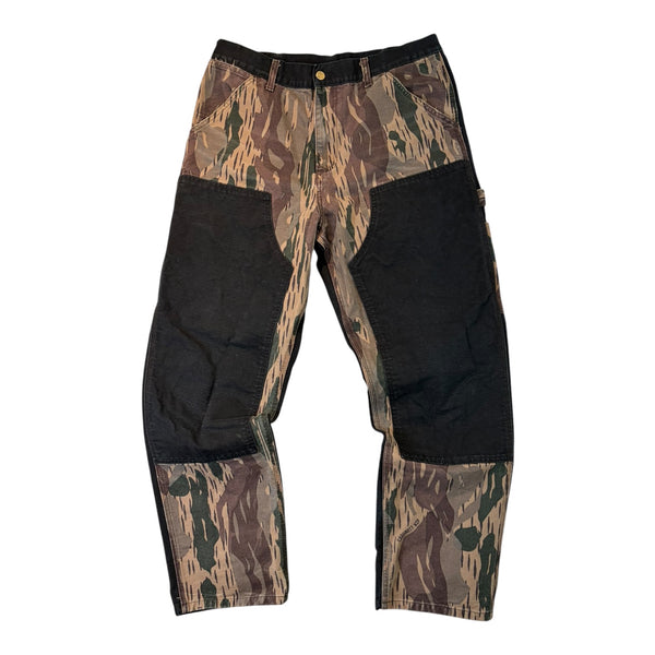 Carhartt WIP Double Knee Pant Camo Unite / Black Aged Canvas