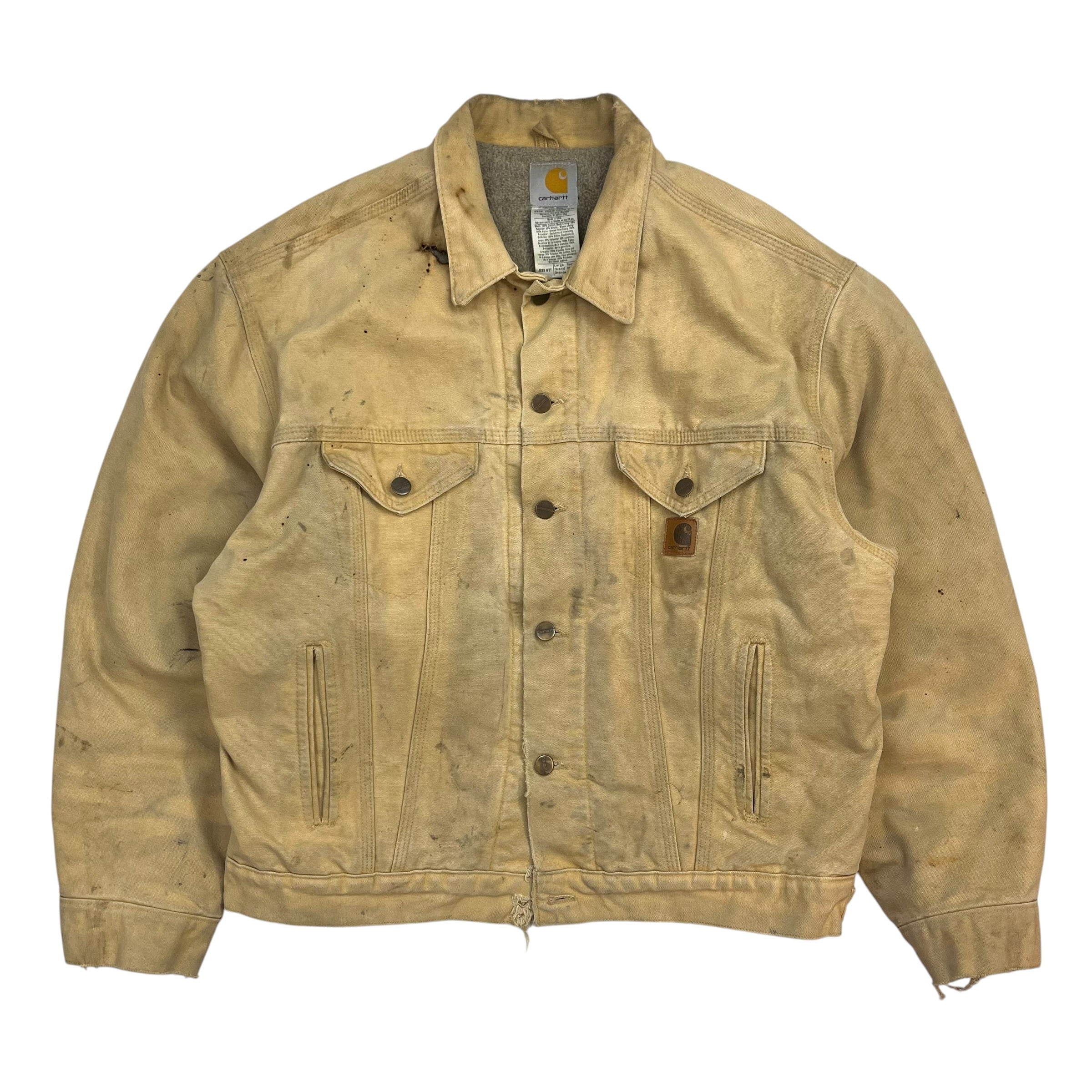 Vintage Carhartt Trucker Jacket Tan