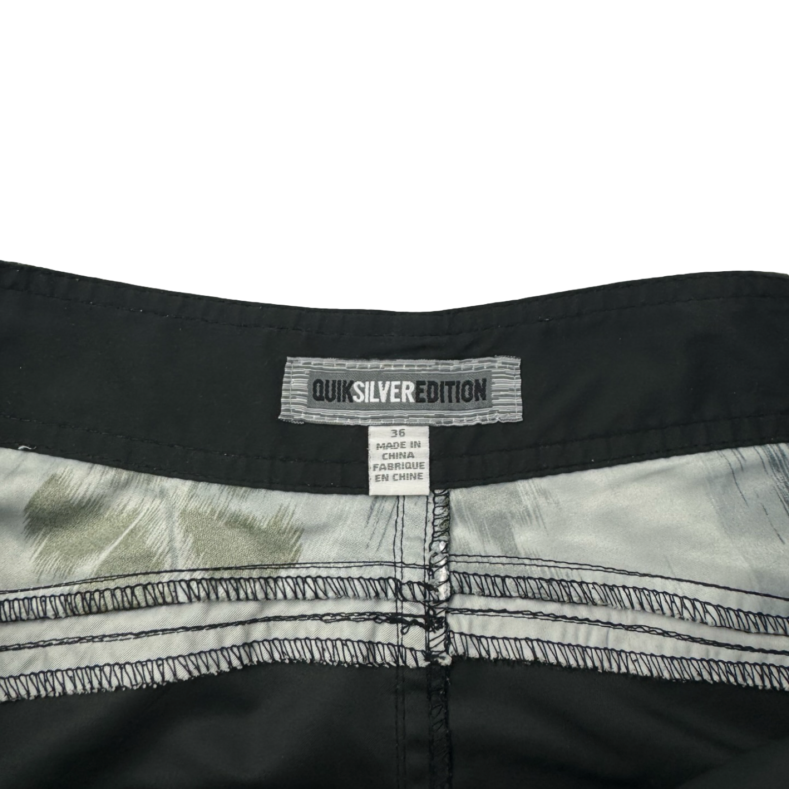 Y2K Quiksilver Surf Board Shorts Black/Green