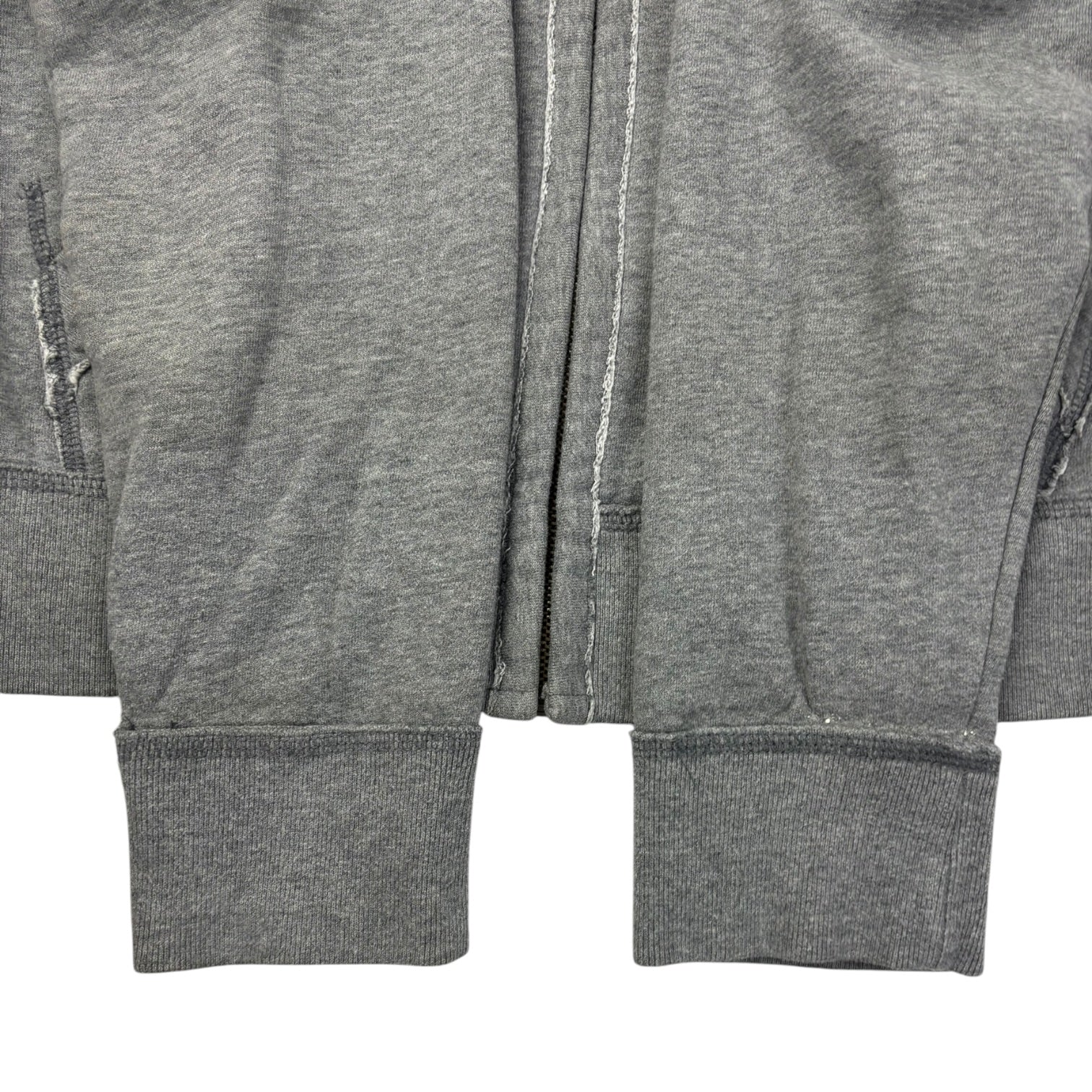 Y2K Aeropostale NY Empire League Full-Zip Hoodie Grey