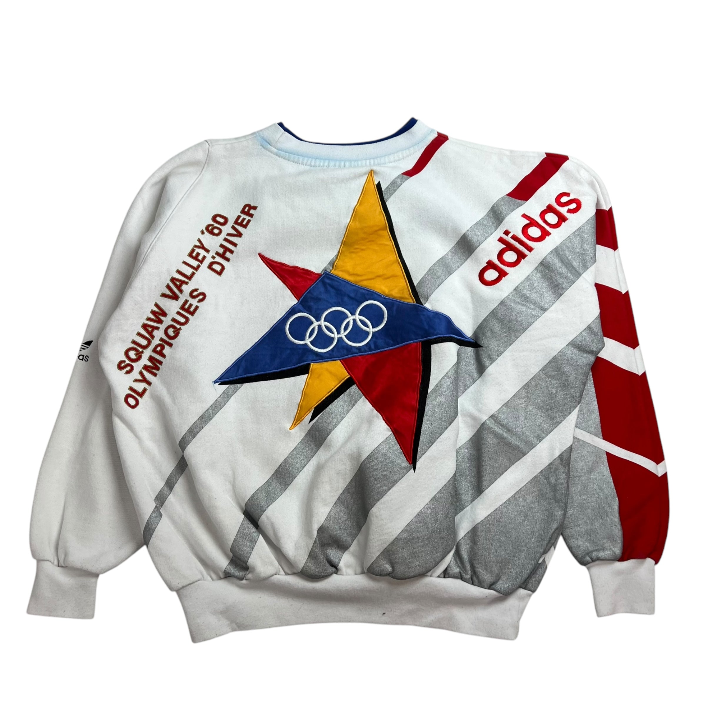 Vintage Adidas 1928 Winter Olympics Sweater White