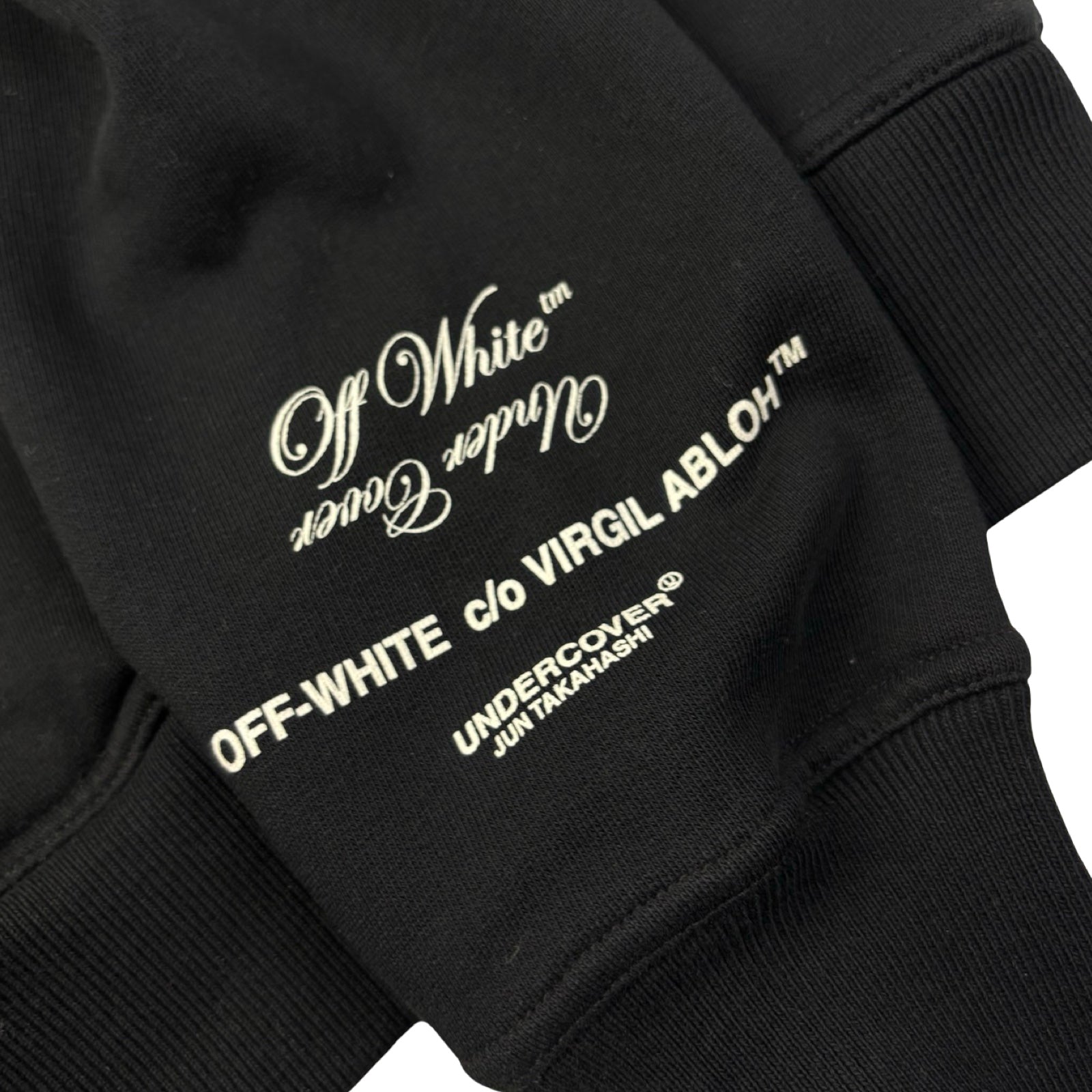 Off White X Undercover Skeleton Pullover Hoodie Black