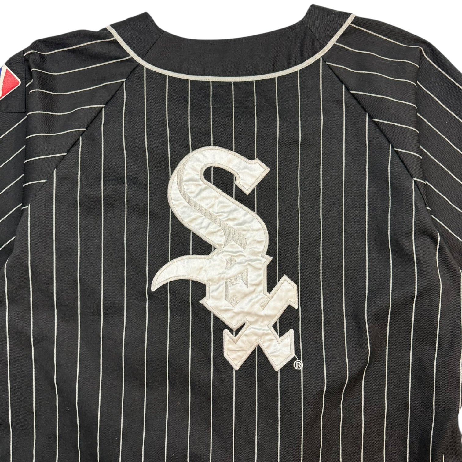 Vintage Chicago White Sox Starter Pinstripe Jersey Black