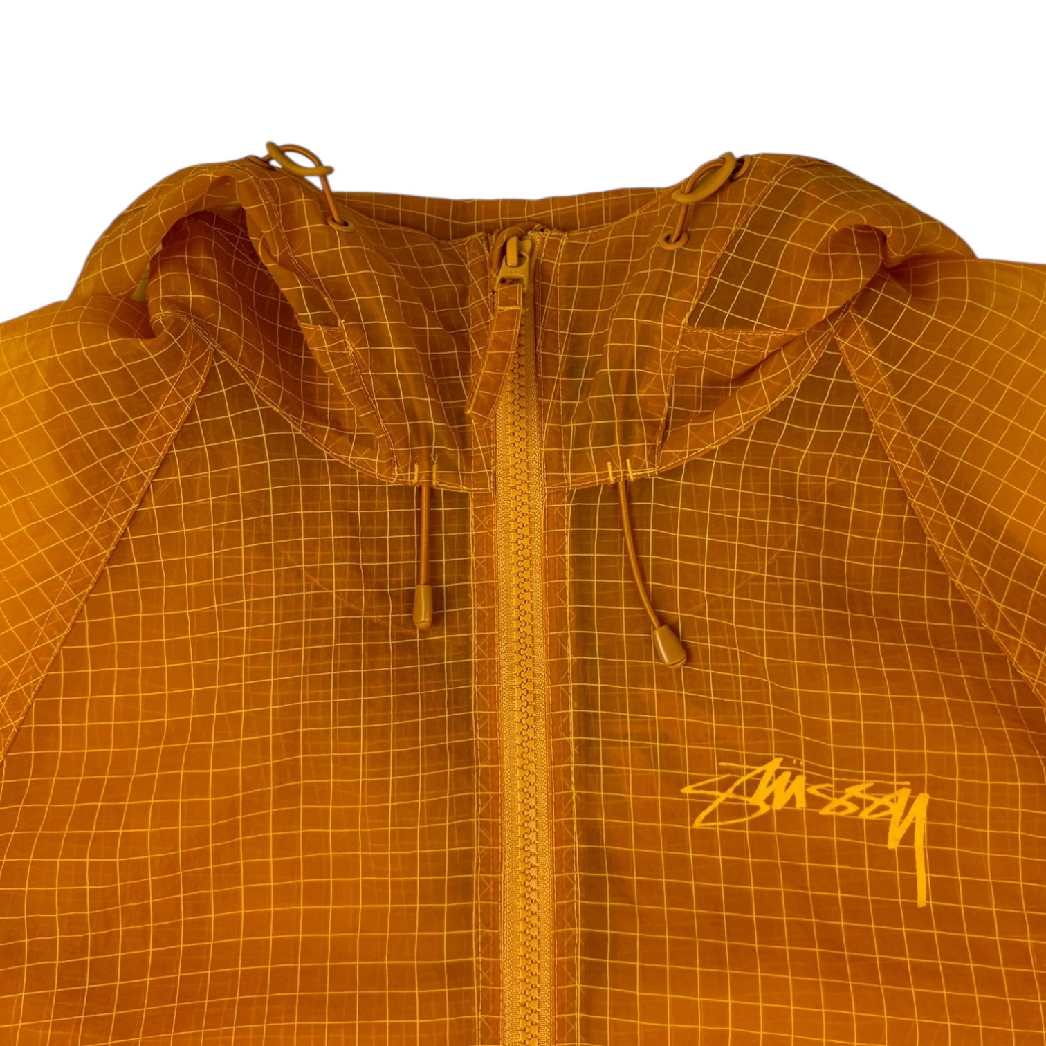 Stussy Beach Ripstop Transparent Shell Jacket Golden Yellow