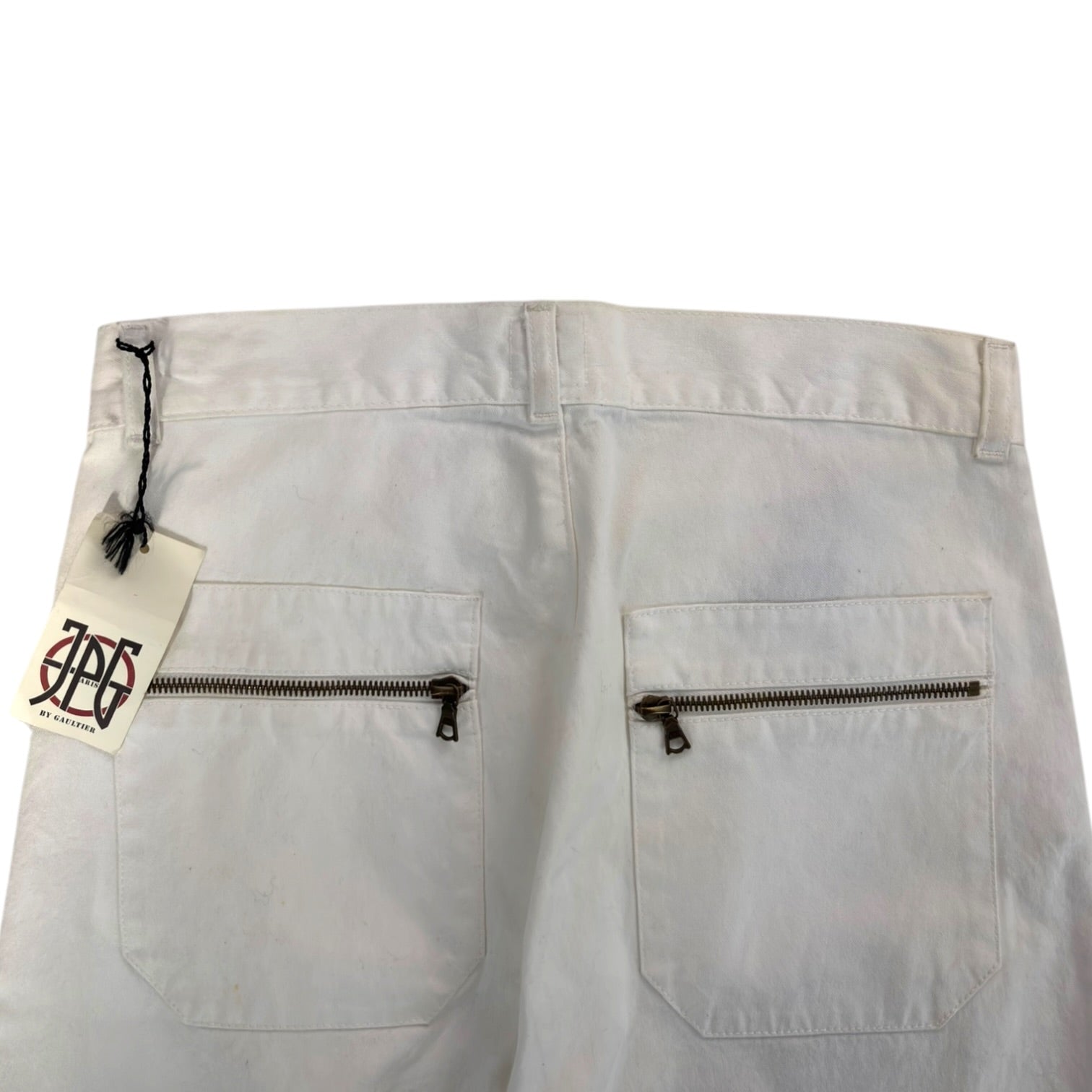 (W) Vintage Jean Paul Gaultier High Waisted Pants White