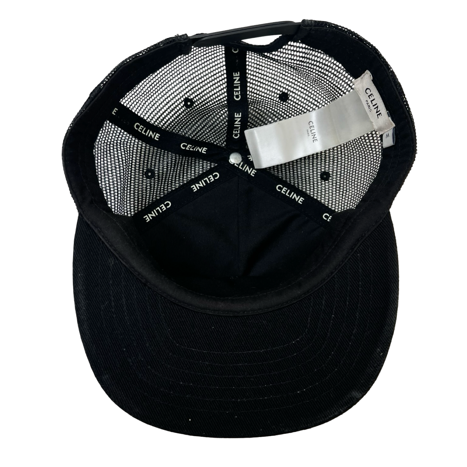 Celine SnapBack Mesh Cap Black