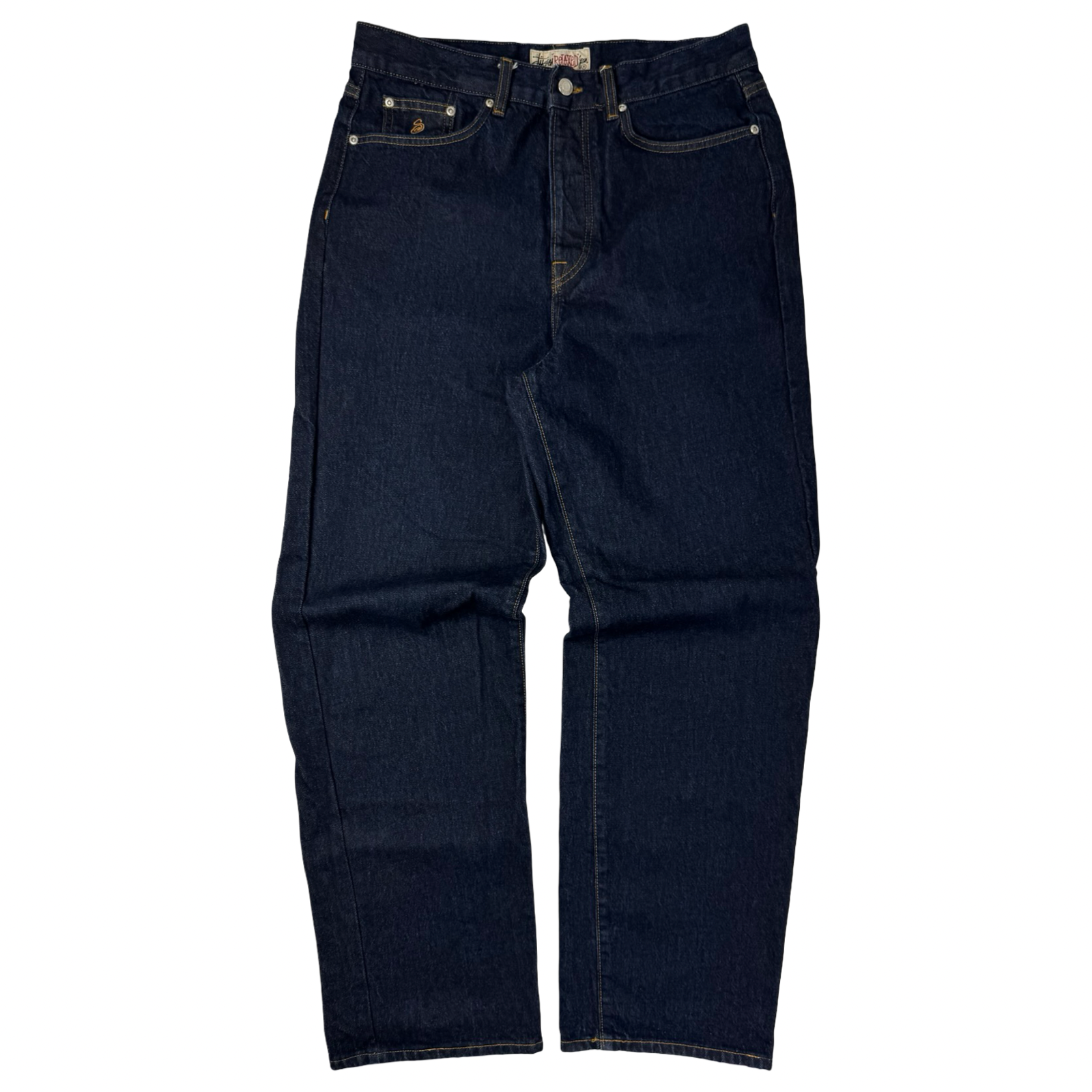 Stussy Relaxed Fit Dark Wash Denim