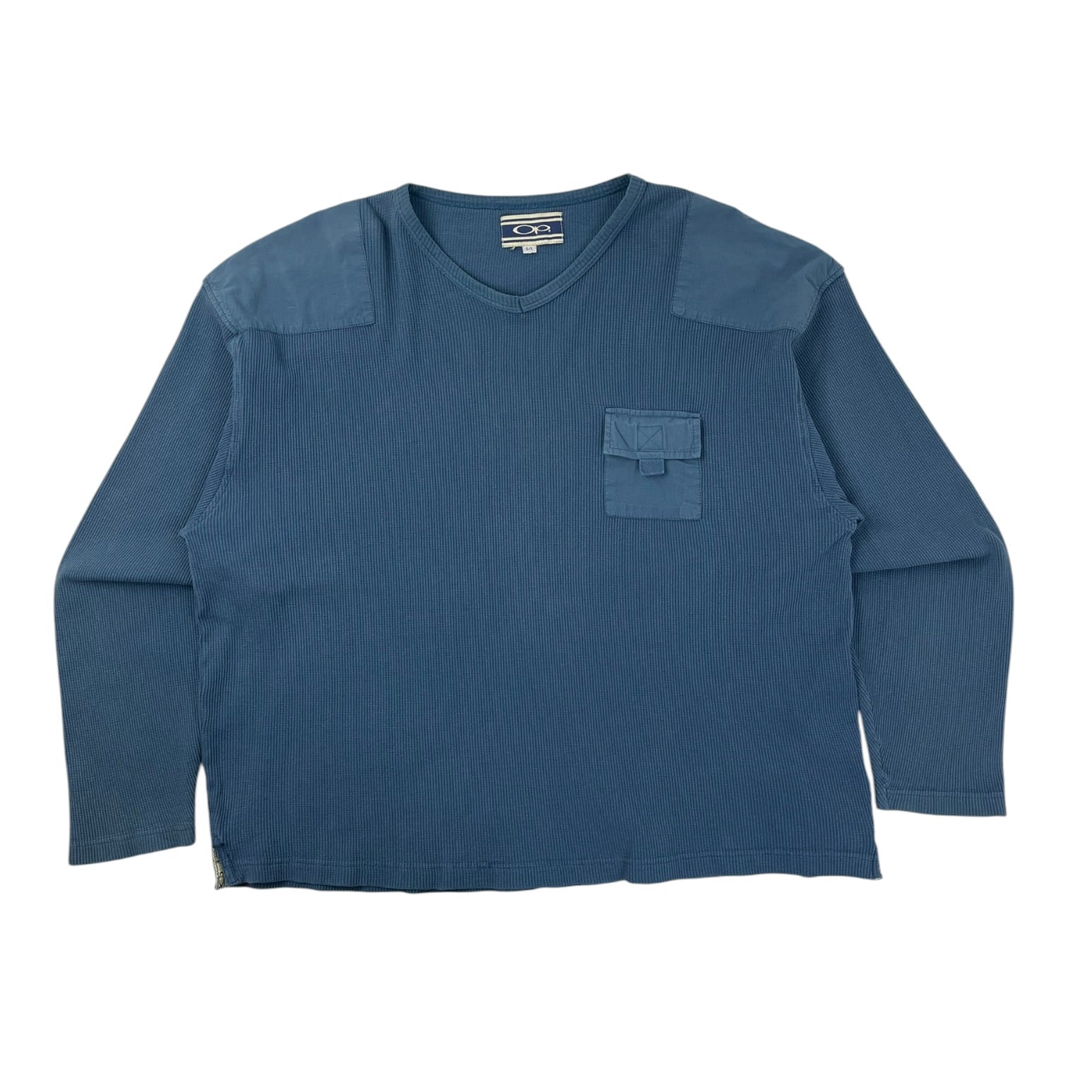Vintage Y2K Ocean Pacific Thermal L/S T-Shirt Blue