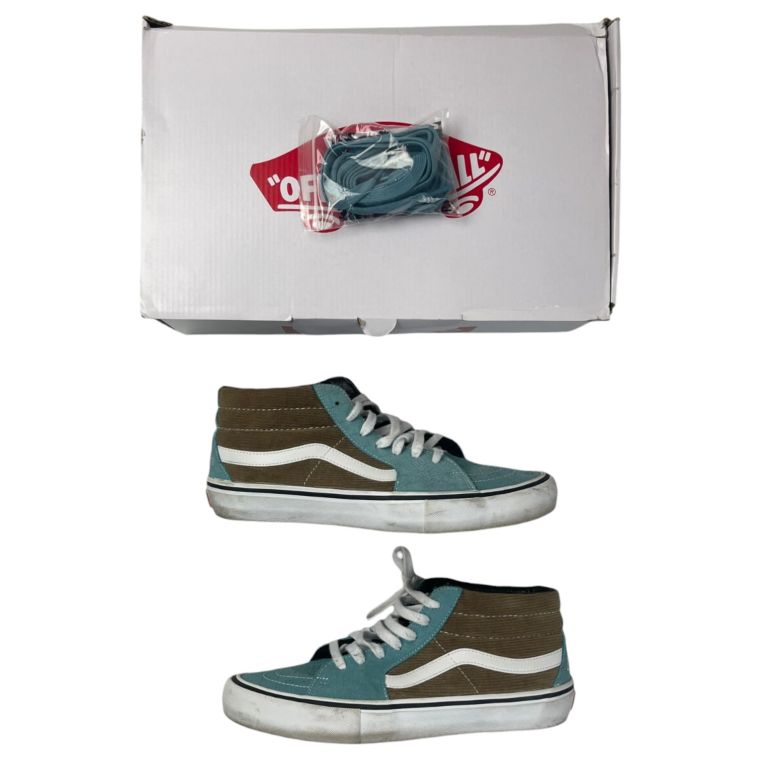 Supreme x Vans Sk8-Mid Croc Corduroy Light Brown (Used)