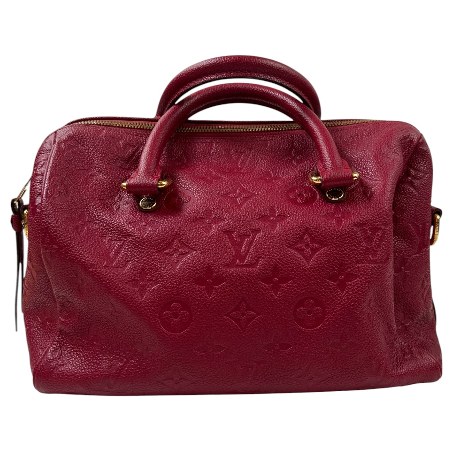 Louis Vuitton Speedy Bandouliere 25 Bag Embossed Empreinte Leather