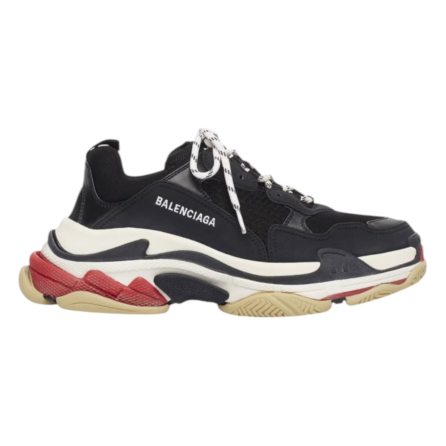 Balenciaga Triple S Black White Red (Used)